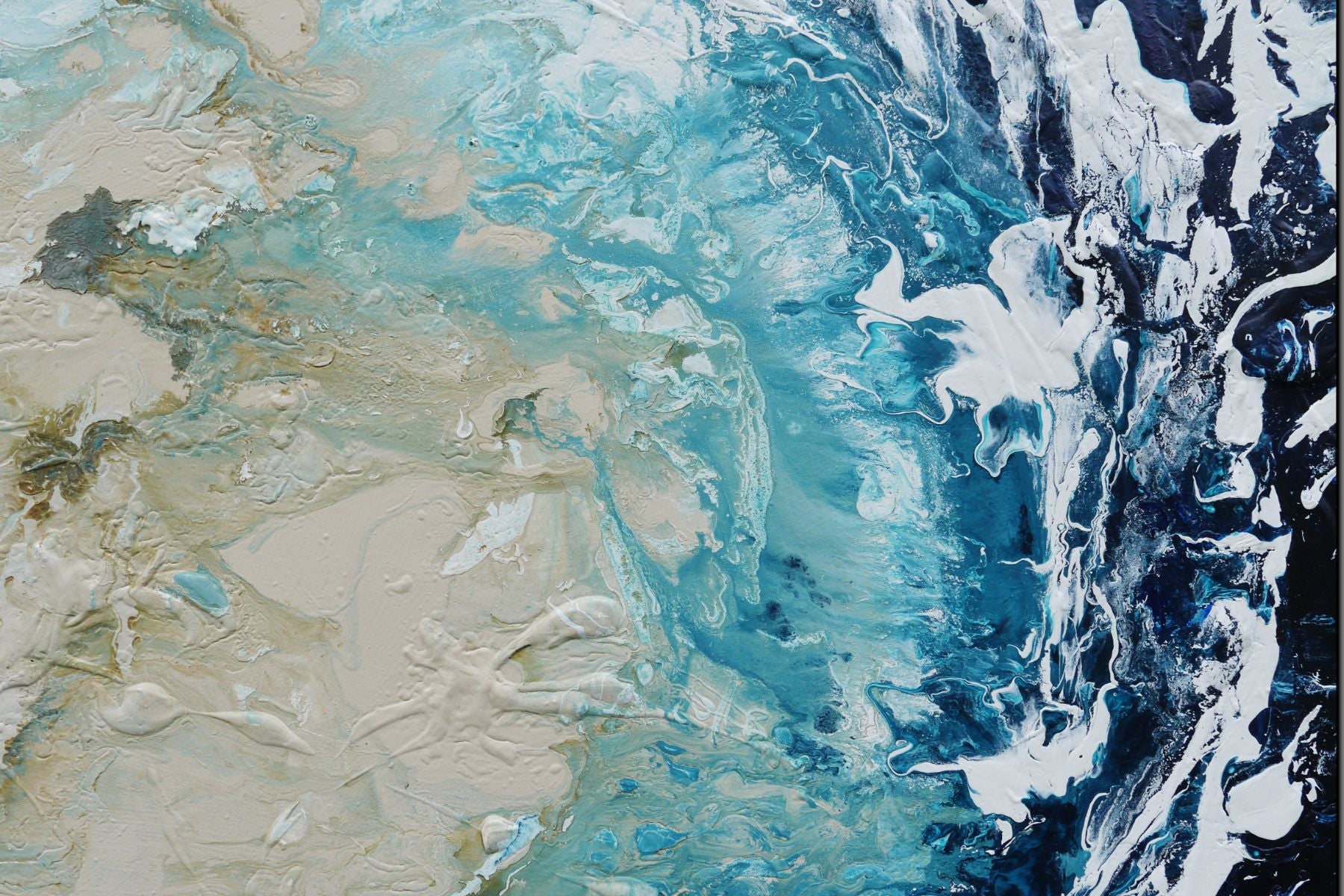 Surfs Up 140cm x 180cm Textured Abstract Painting (SOLD)