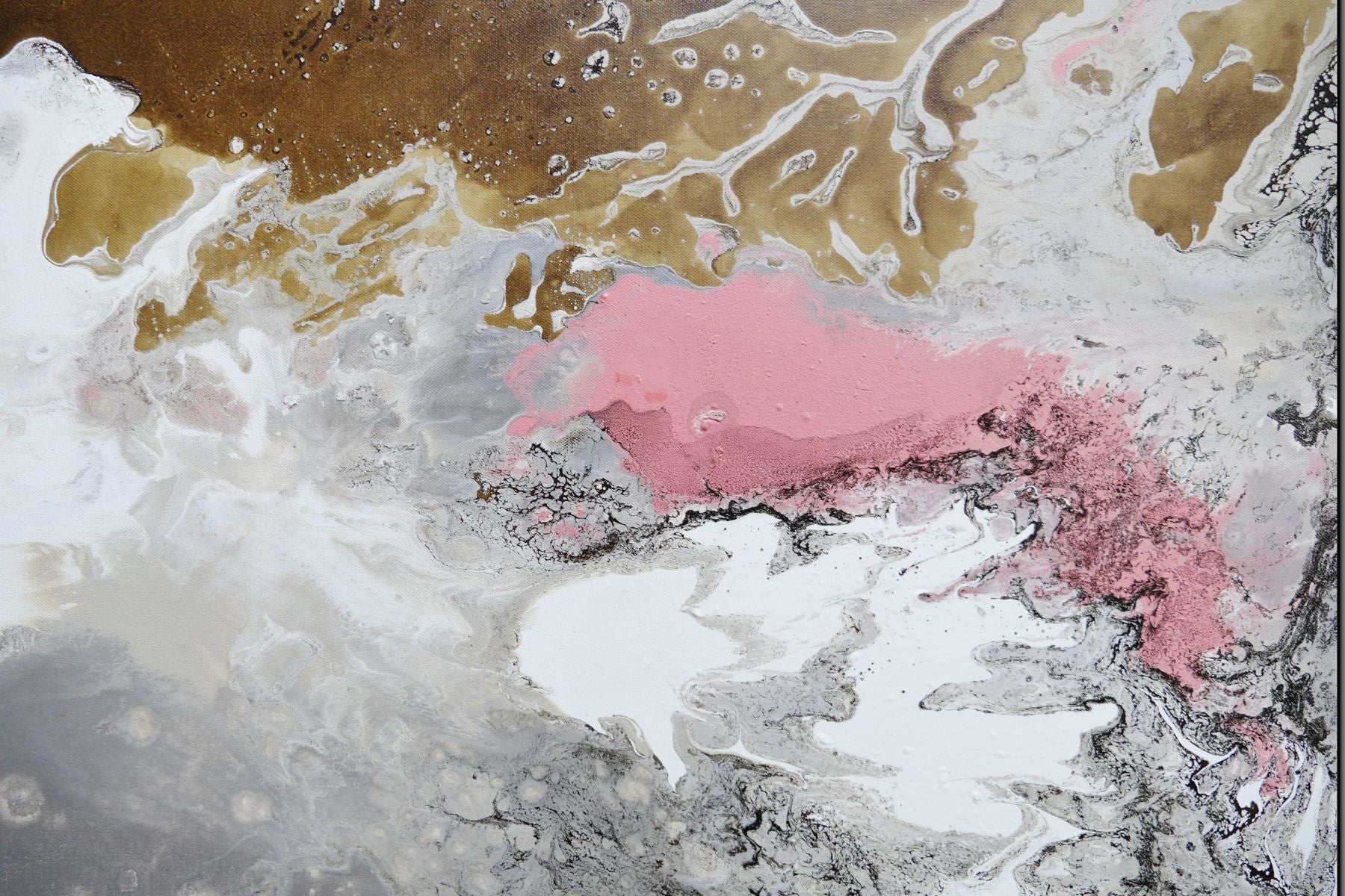 Refined 731 200cm x 80cm Blended Ink Abstract Painting
