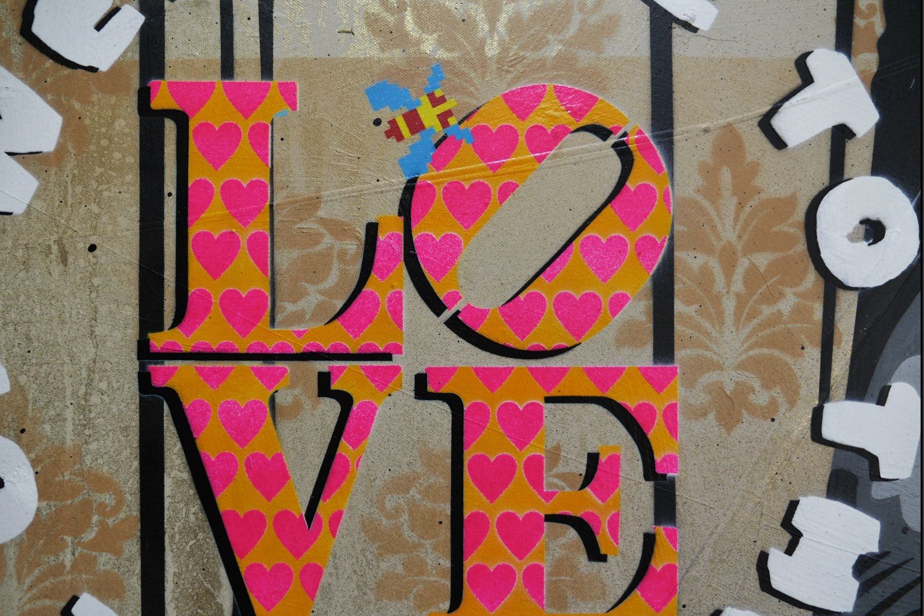 Calling Johnny 140cm x 180cm The Shining Textured Urban Pop Art Painting