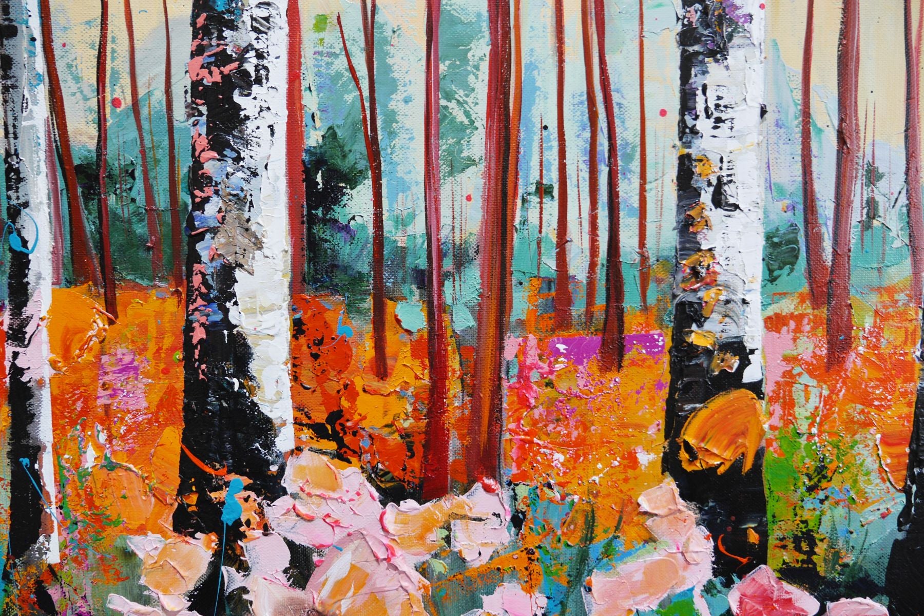 Blush 100cm x 140cm FRAMED Australian Landscape Abstract Realism Textured Painting (SOLD)
