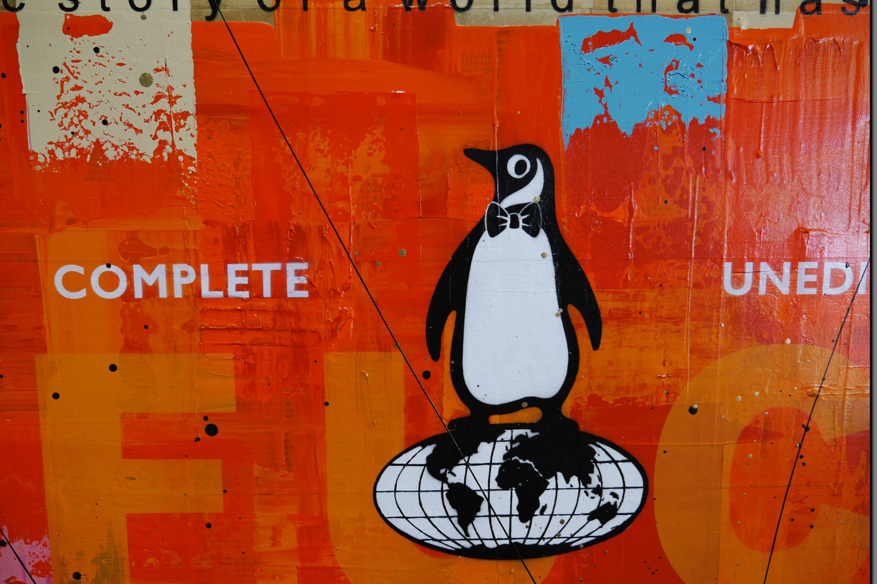 Worldwide 120cm x 150cm Urban Pop Book Club Painting (SOLD)