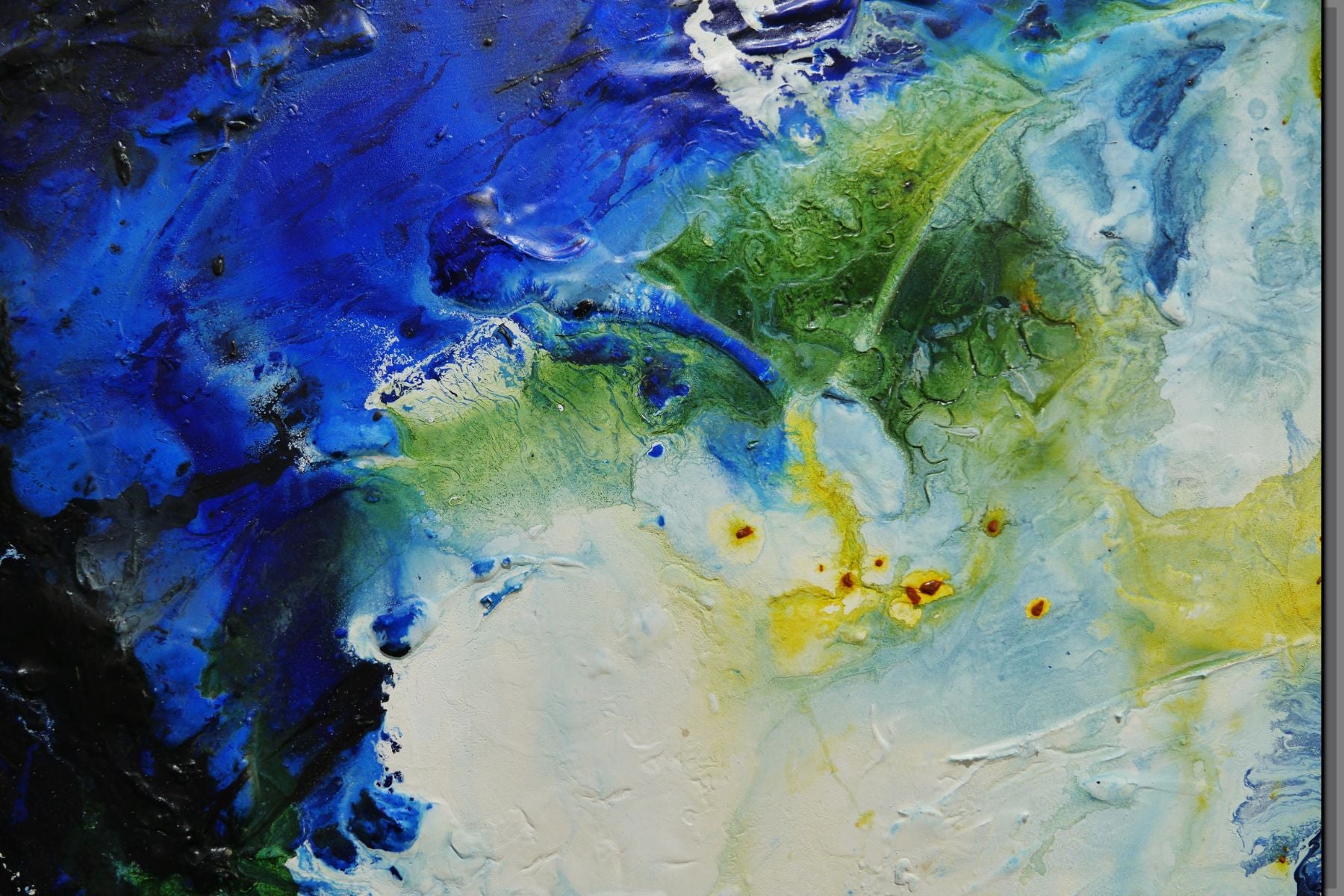 Waterways 240cm x 100cm Textured Abstract Painting (SOLD)