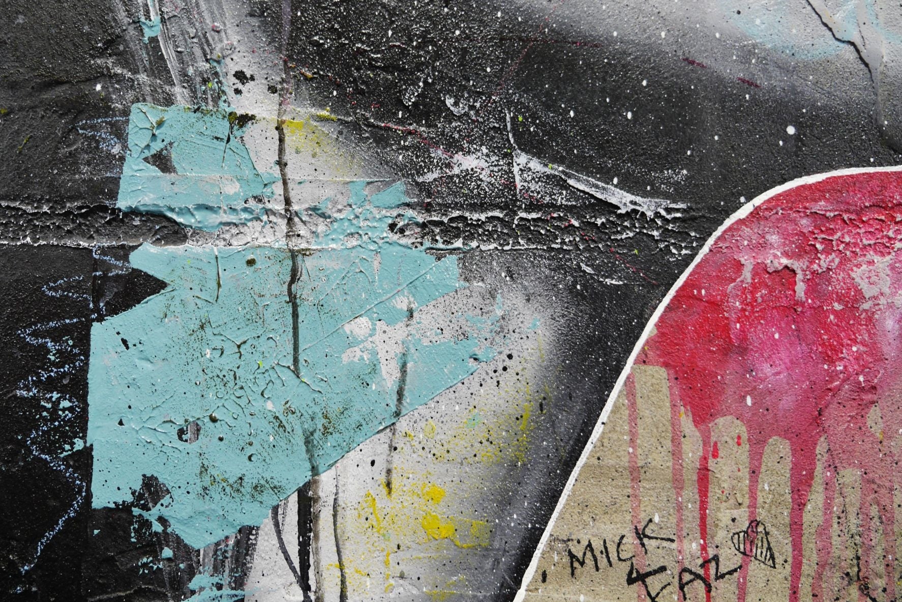 Blow 160cm x 100cm Industrial Concrete Textured Urban Pop Art Painting