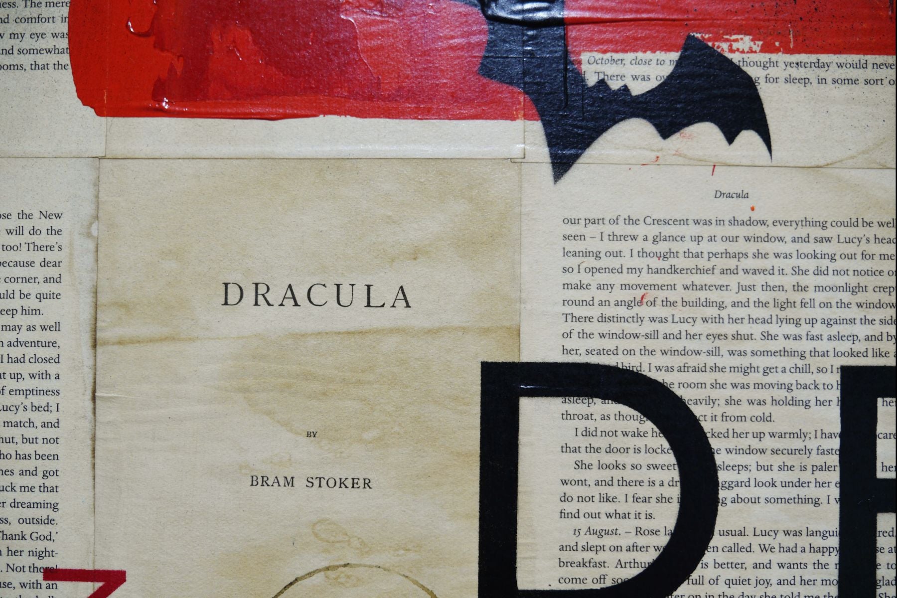 Sink your teeth 100cm x 140cm Dracula Urban Pop Book Club Painting