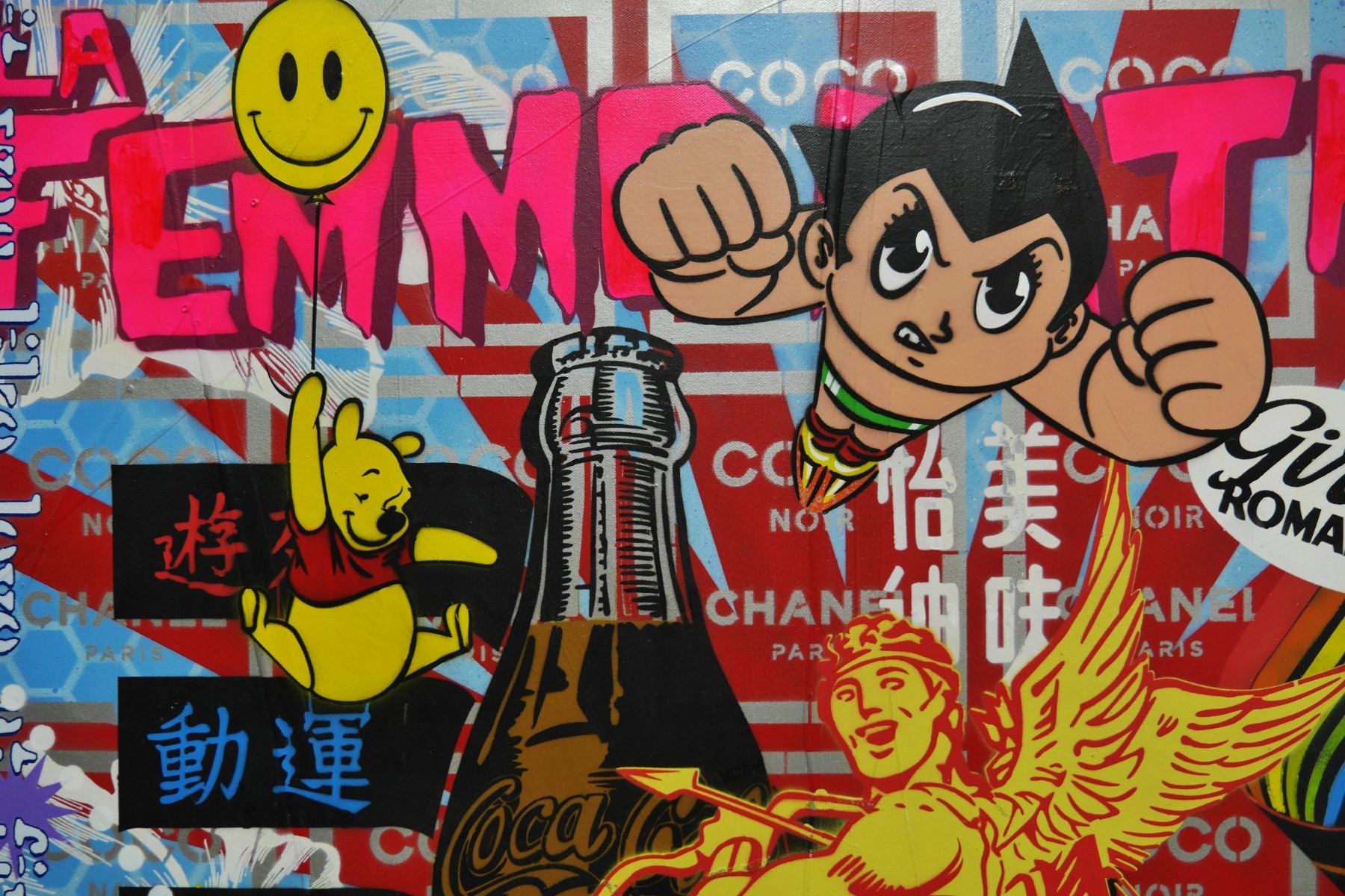 Genuine Love? 160cm x 100cm Textured Urban Pop Art Painting