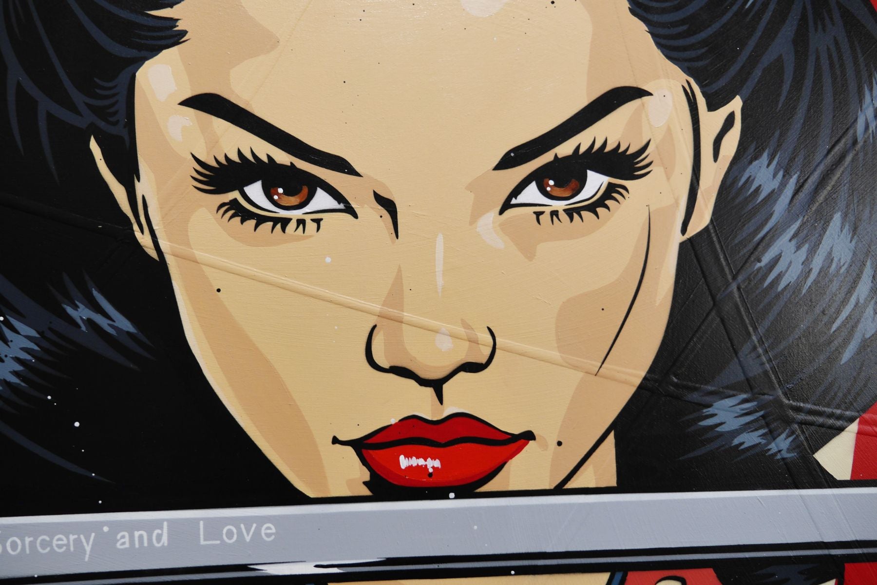Dragon Slayer 160cm x 100cm Classic Pop Art Painting (SOLD)