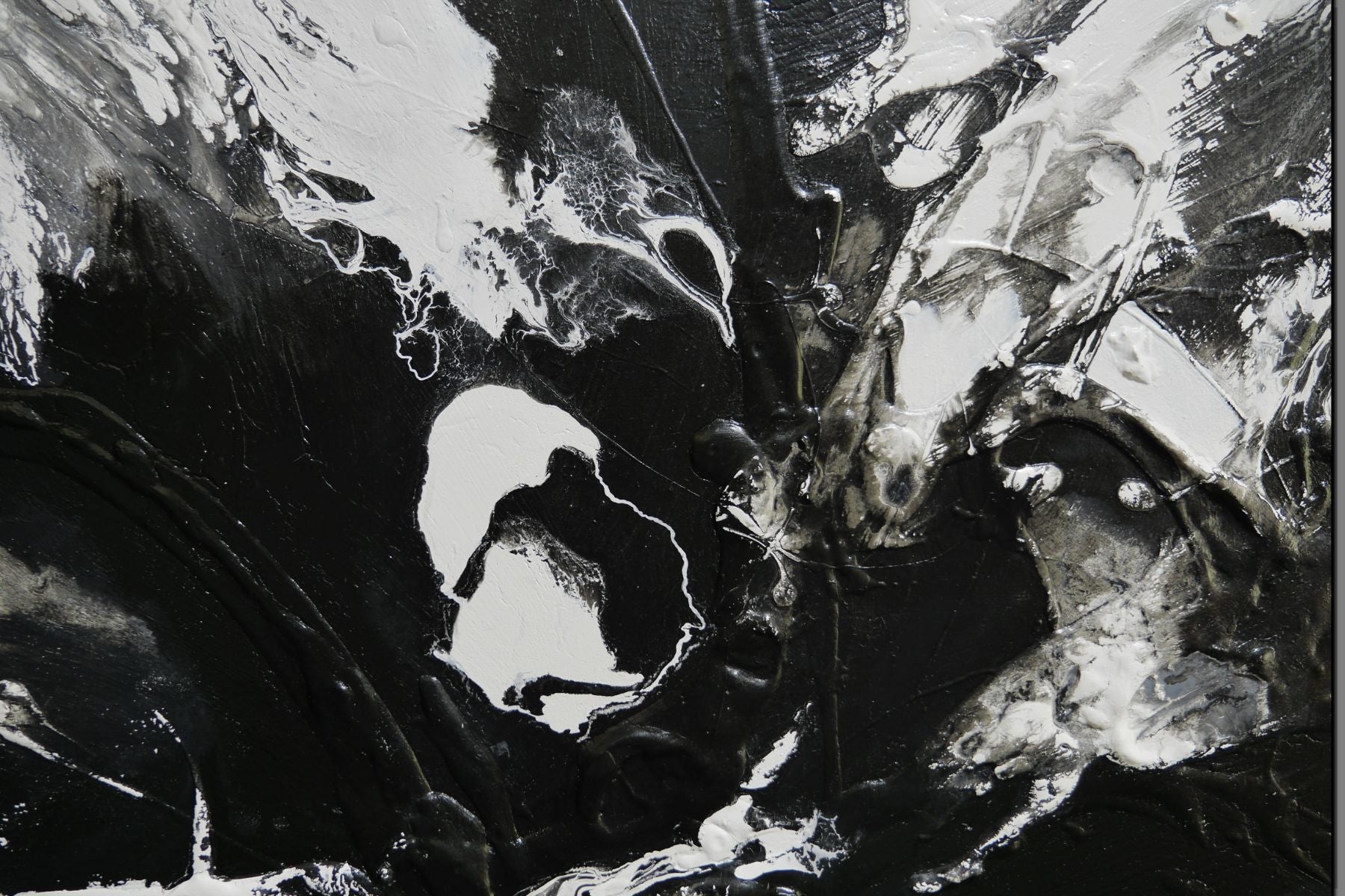 Carbonated 240cm x 100cm Textured Abstract Painting