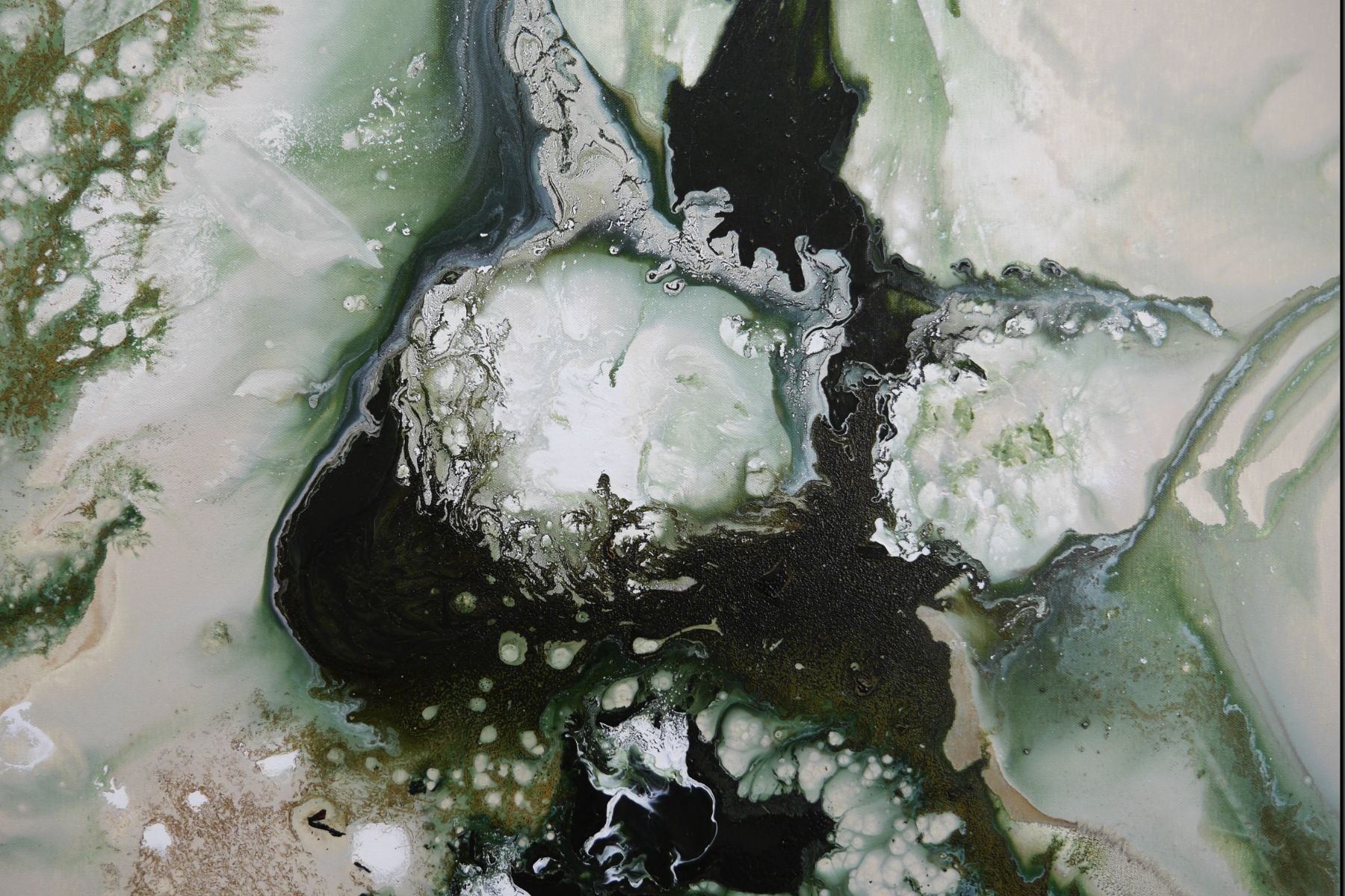 Refined 330 200cm x 80cm Blended Ink Abstract Painting