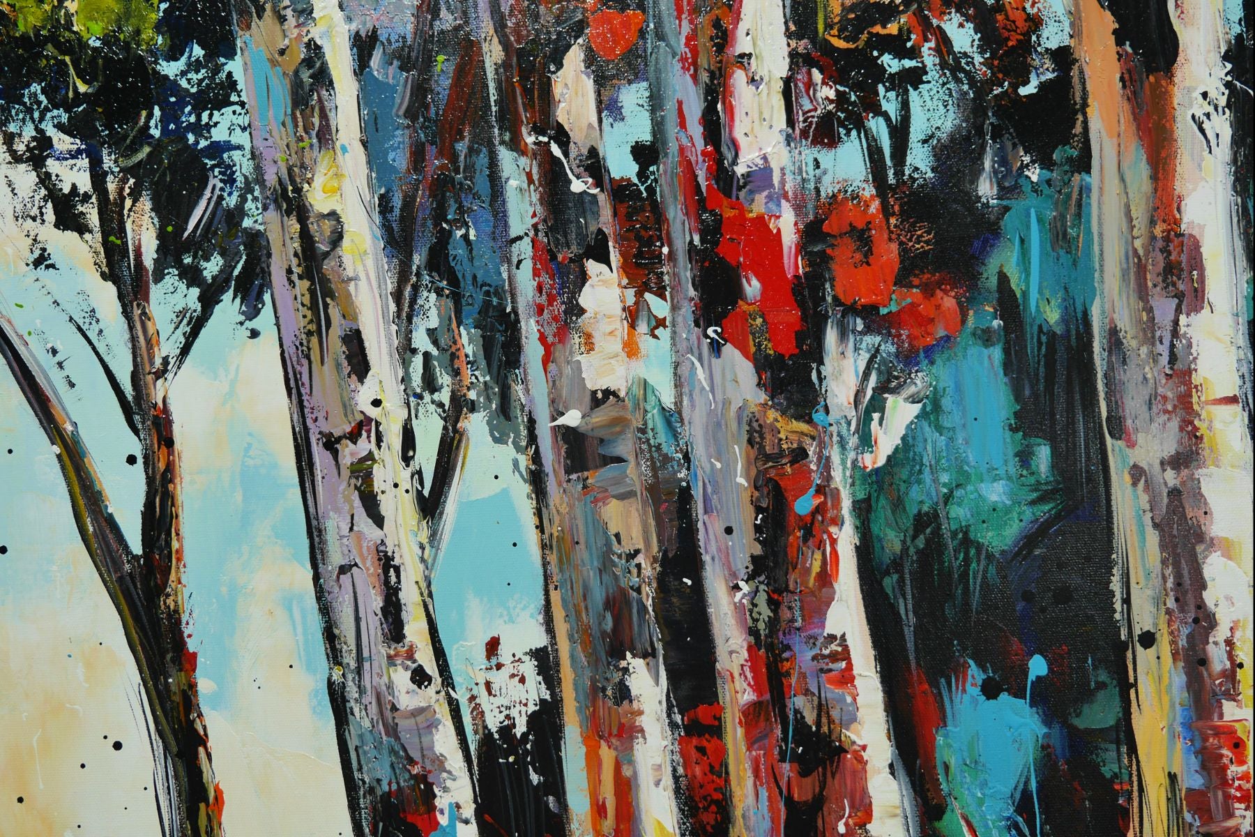 The Reach 160cm x 100cm Framed Landscape Textured Abstract Realism Painting