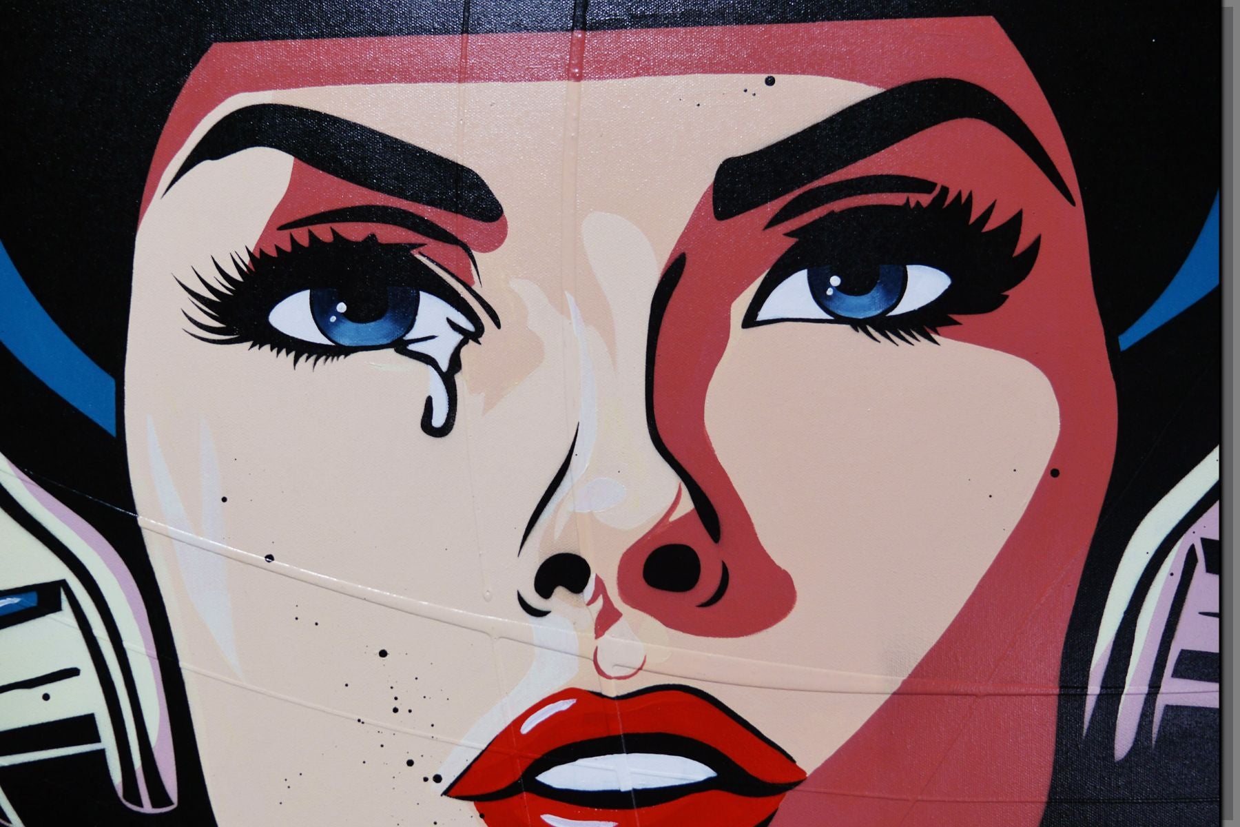 Tear-Streaked 160cm x 100cm Space Classic Pop Art Painting