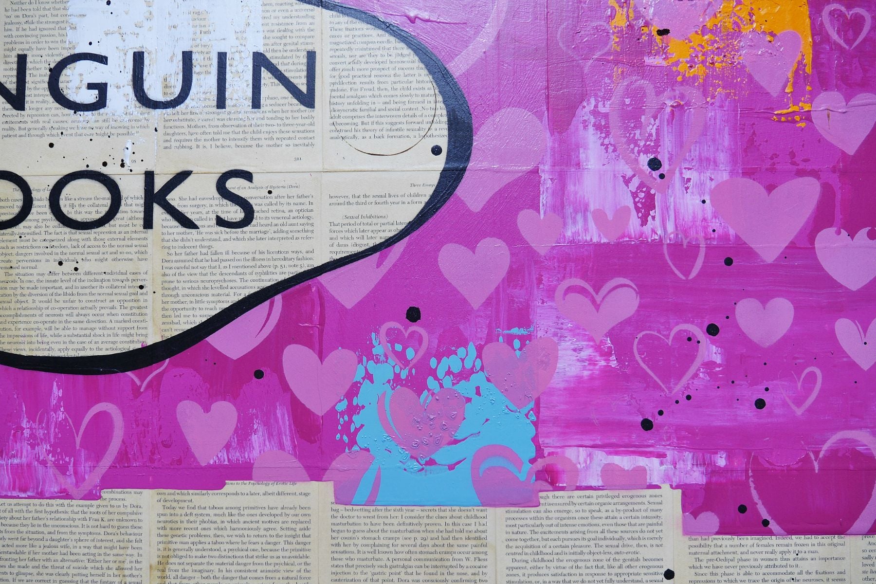 Be Kind to Yourself 140cm x 100cm Cooking Urban Pop Book Club Painting