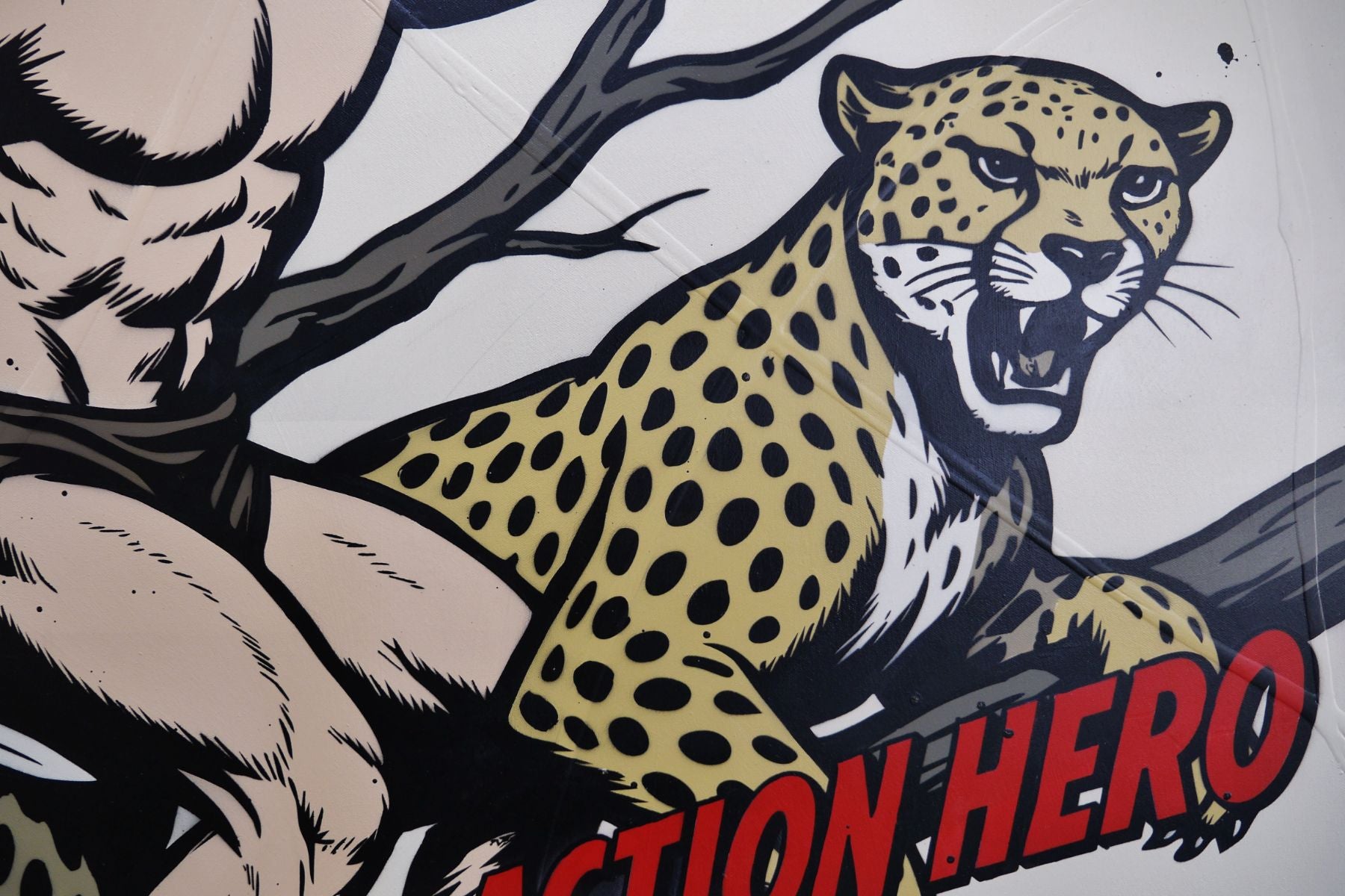 Tarzan Hero 100cm x 140cm Textured Urban Pop Art Painting