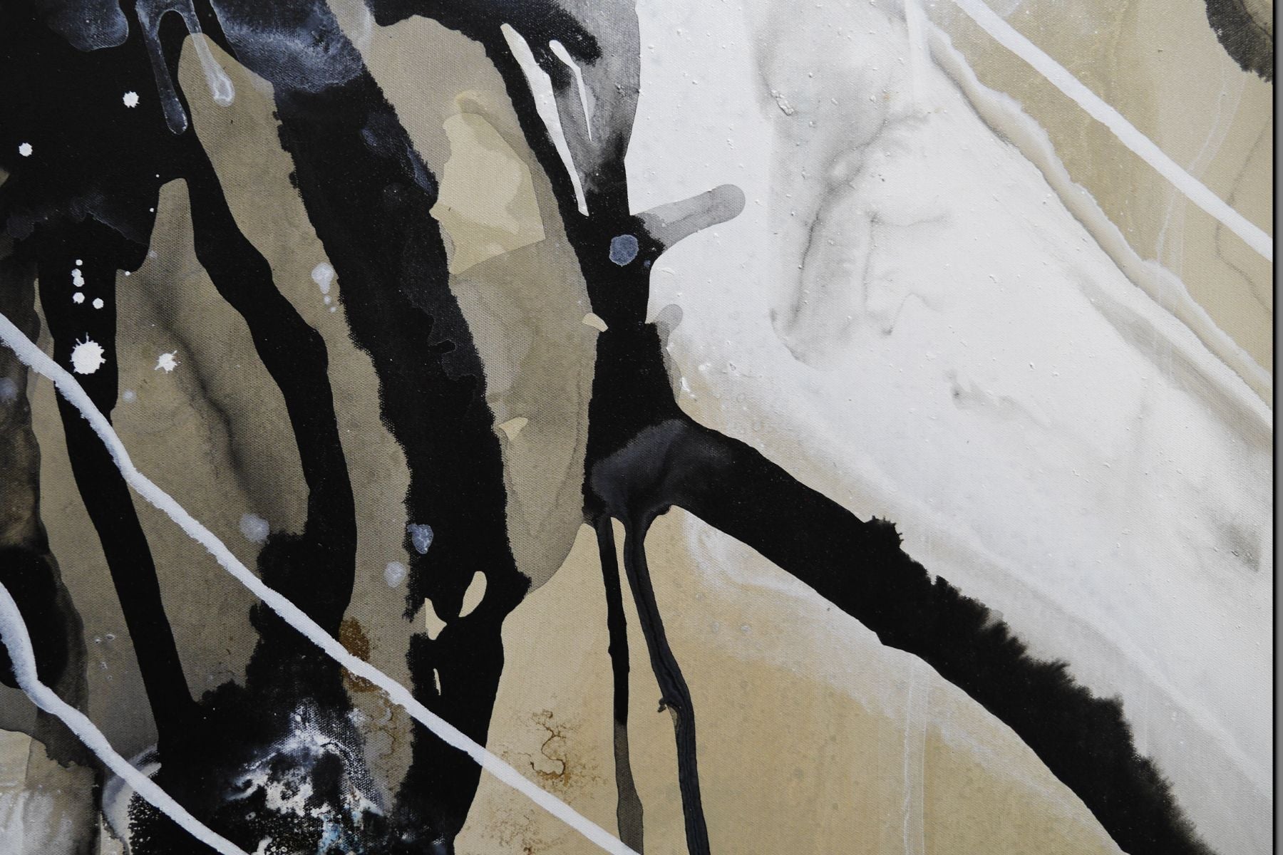 Refined 909 240cm x 100cm Blended Ink Abstract Painting
