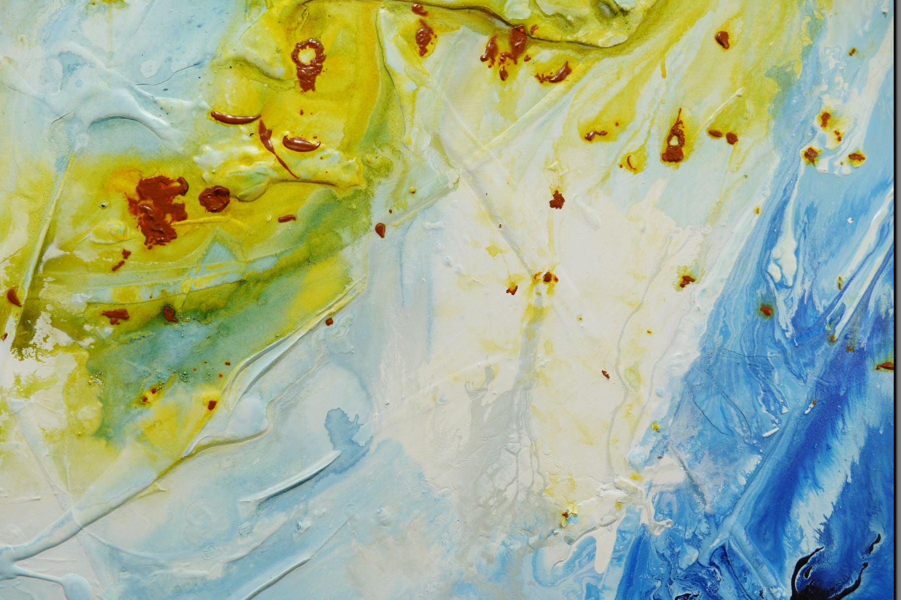 Waterways 240cm x 100cm Textured Abstract Painting (SOLD)