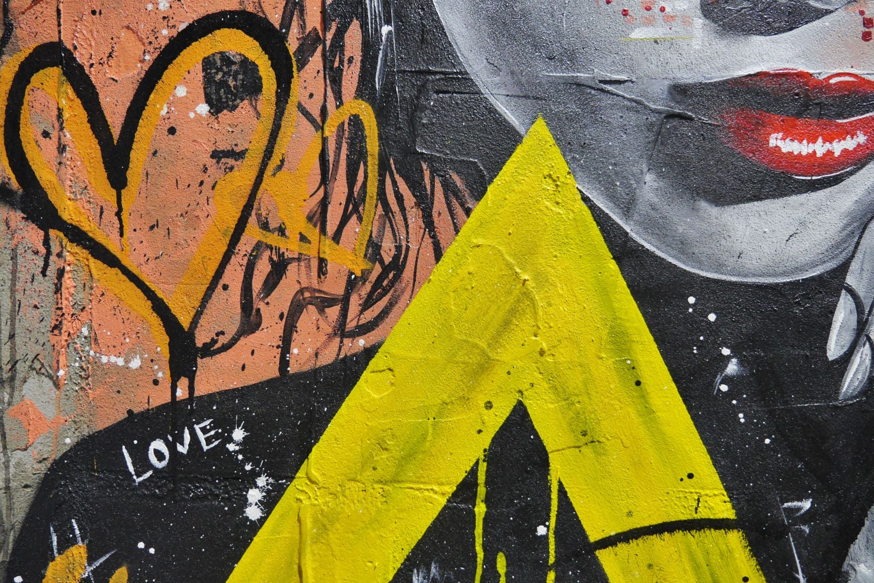 Tags 120cm x 150cm Sexy Concrete Textured Street Art Painting