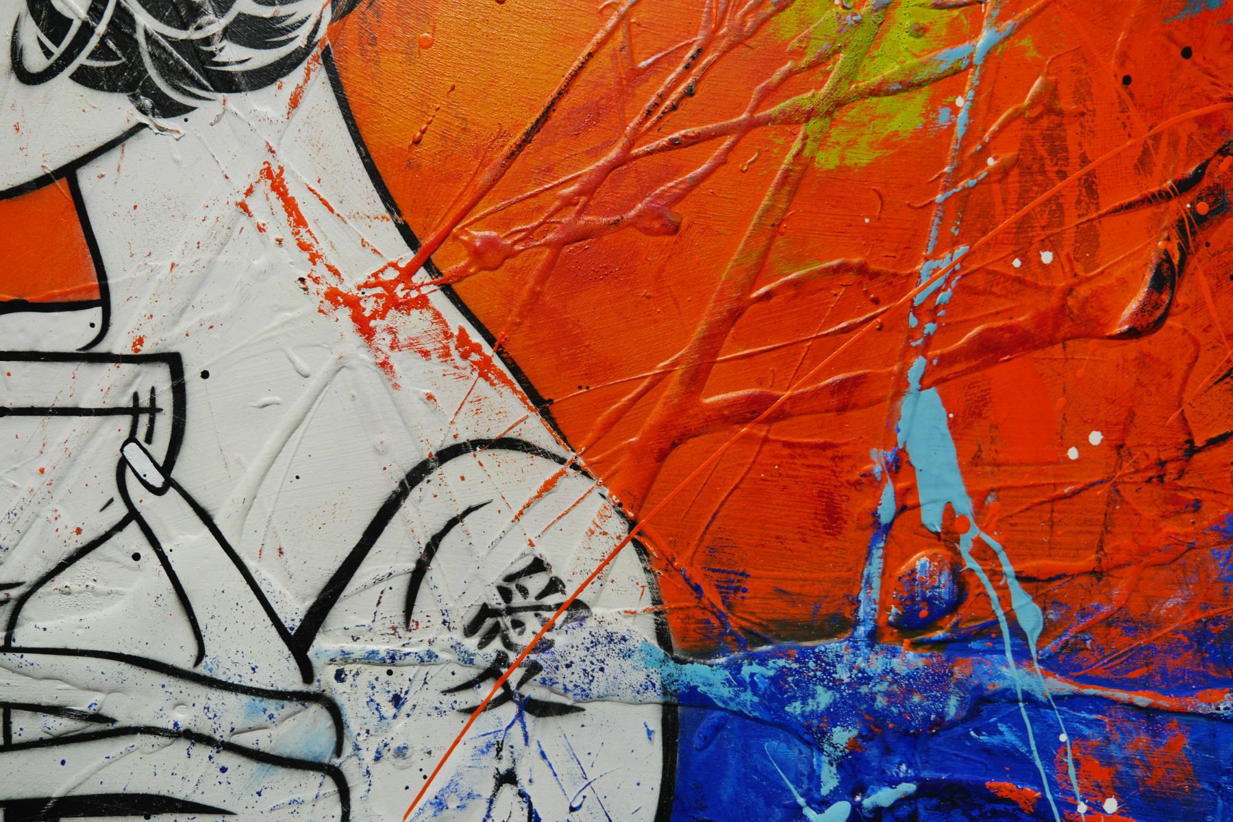 Cocktail Rush 190cm x 100cm Cocktail Girl Textured Urban Pop Art Painting