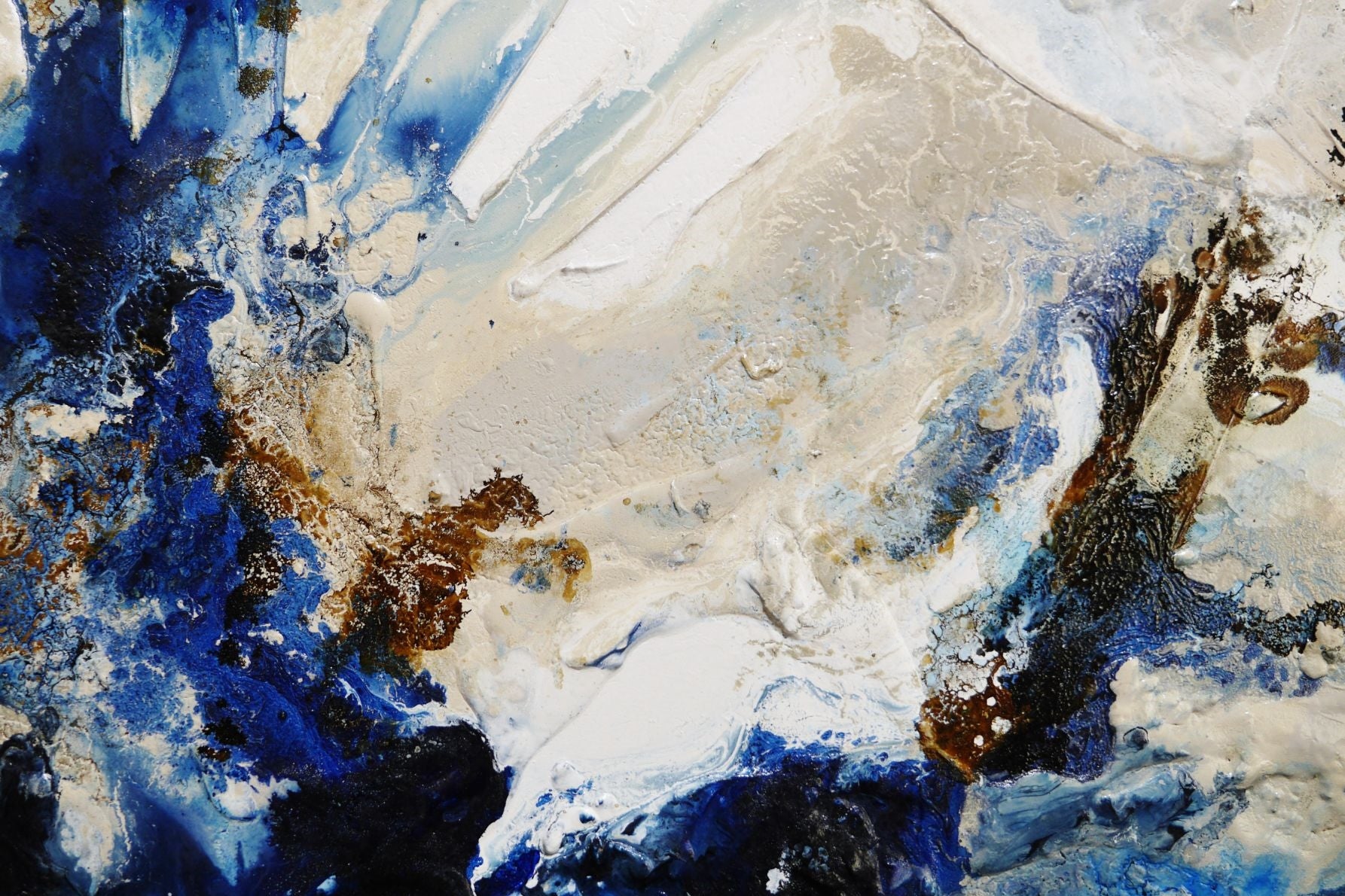 Electric Casbah 240cm x 100cm Textured Abstract Painting