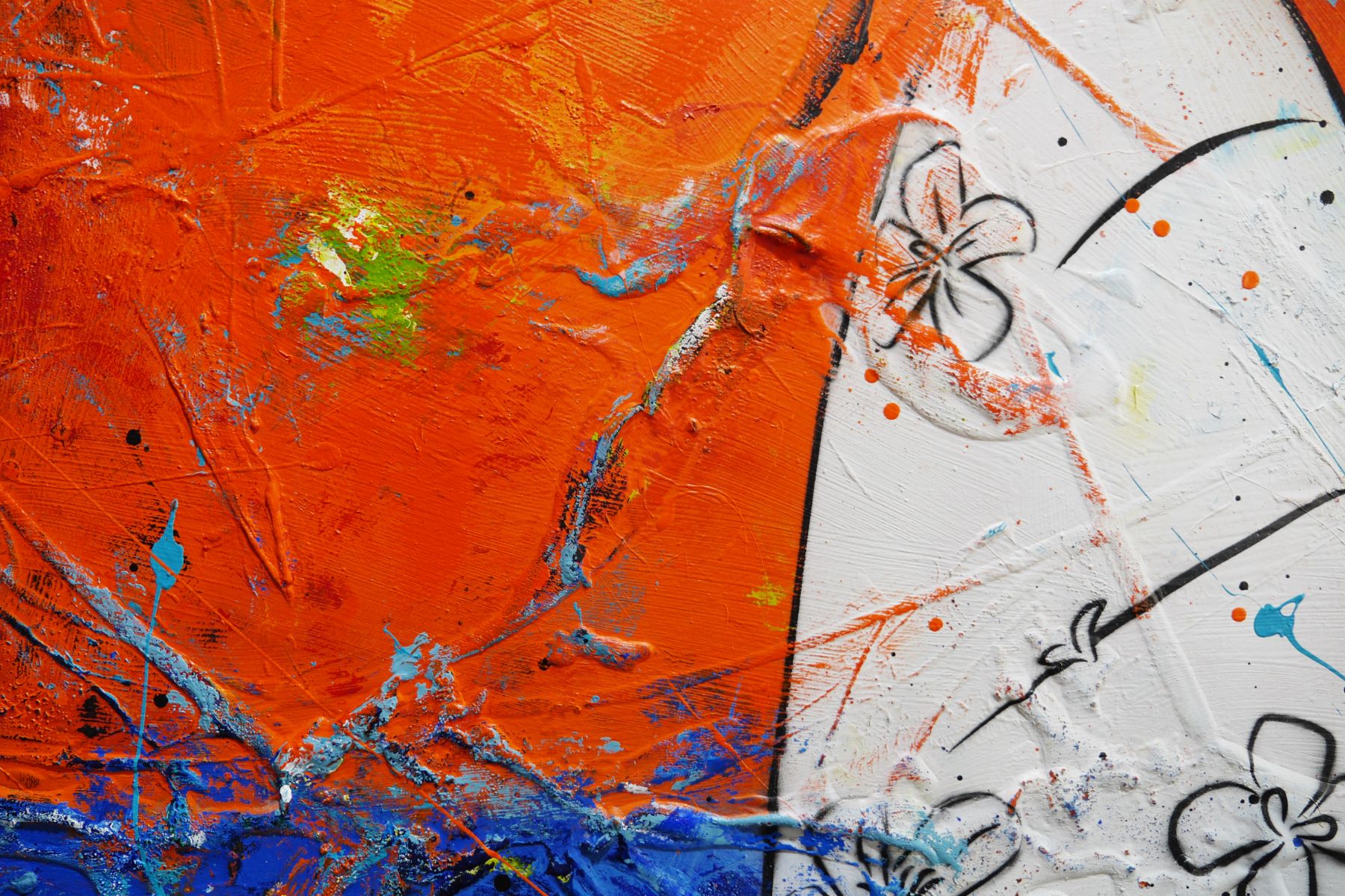 Summer Vibes 190cm x 100cm Cocktails Textured Urban Pop Art Painting