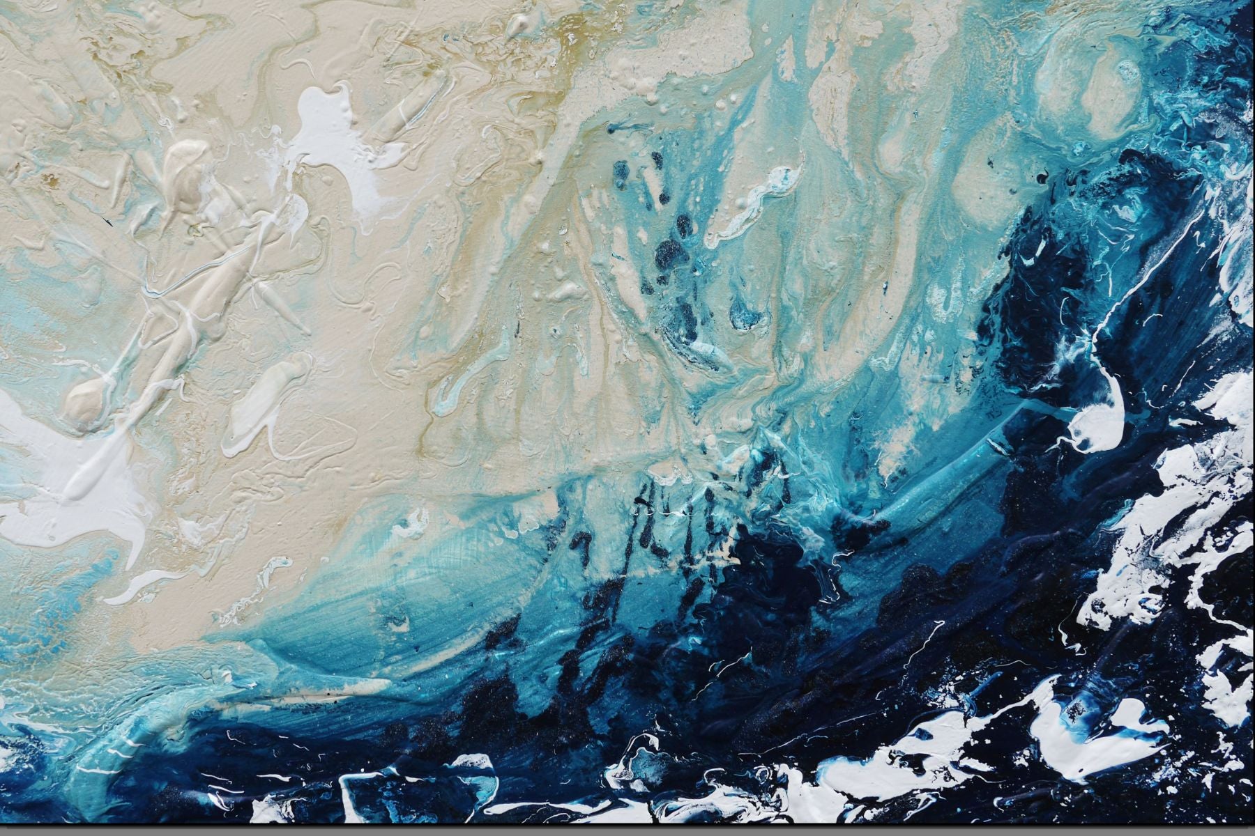 Surfs Up 140cm x 180cm Textured Abstract Painting (SOLD)