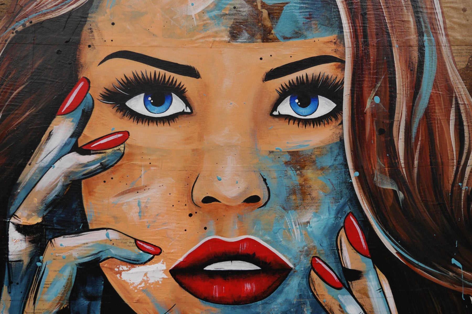 Crave 140cm x 100cm Sexy Woman Abstract Realism Book Club Painting (SOLD)