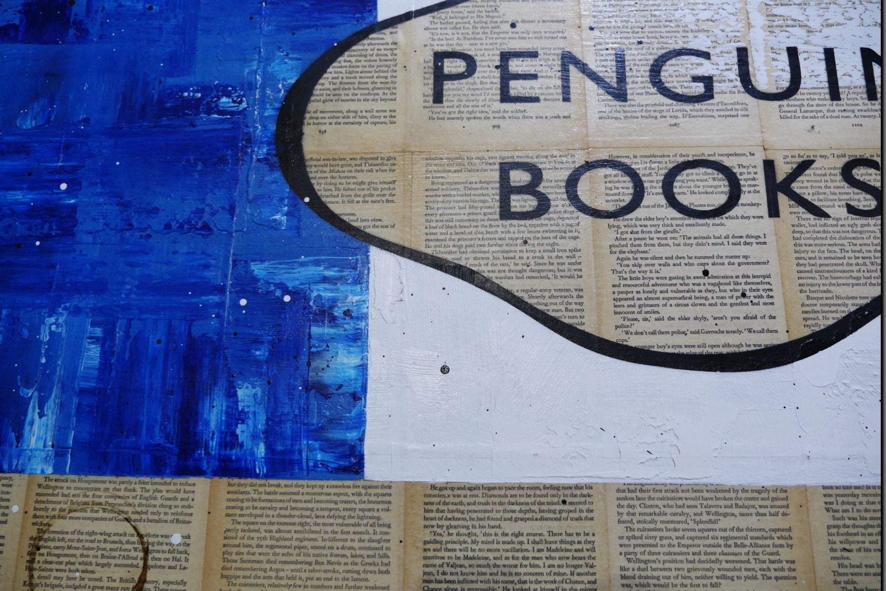 Les Mis 140cm x 100cm French Urban Pop Book Club Painting (SOLD)