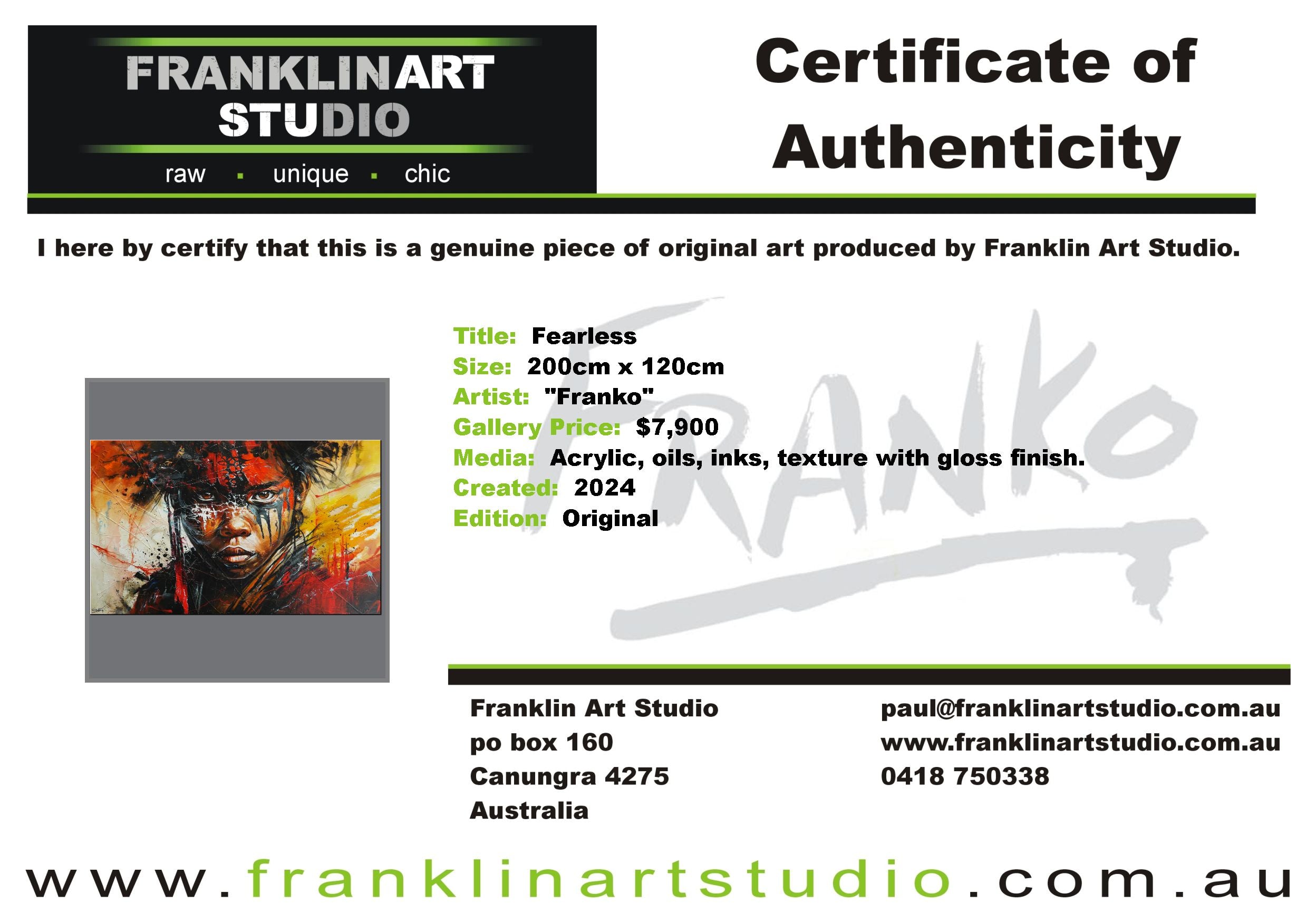 Fearless 200cm x 120cm Brave and Beautiful Abstract Framed Textured Painting (SOLD)