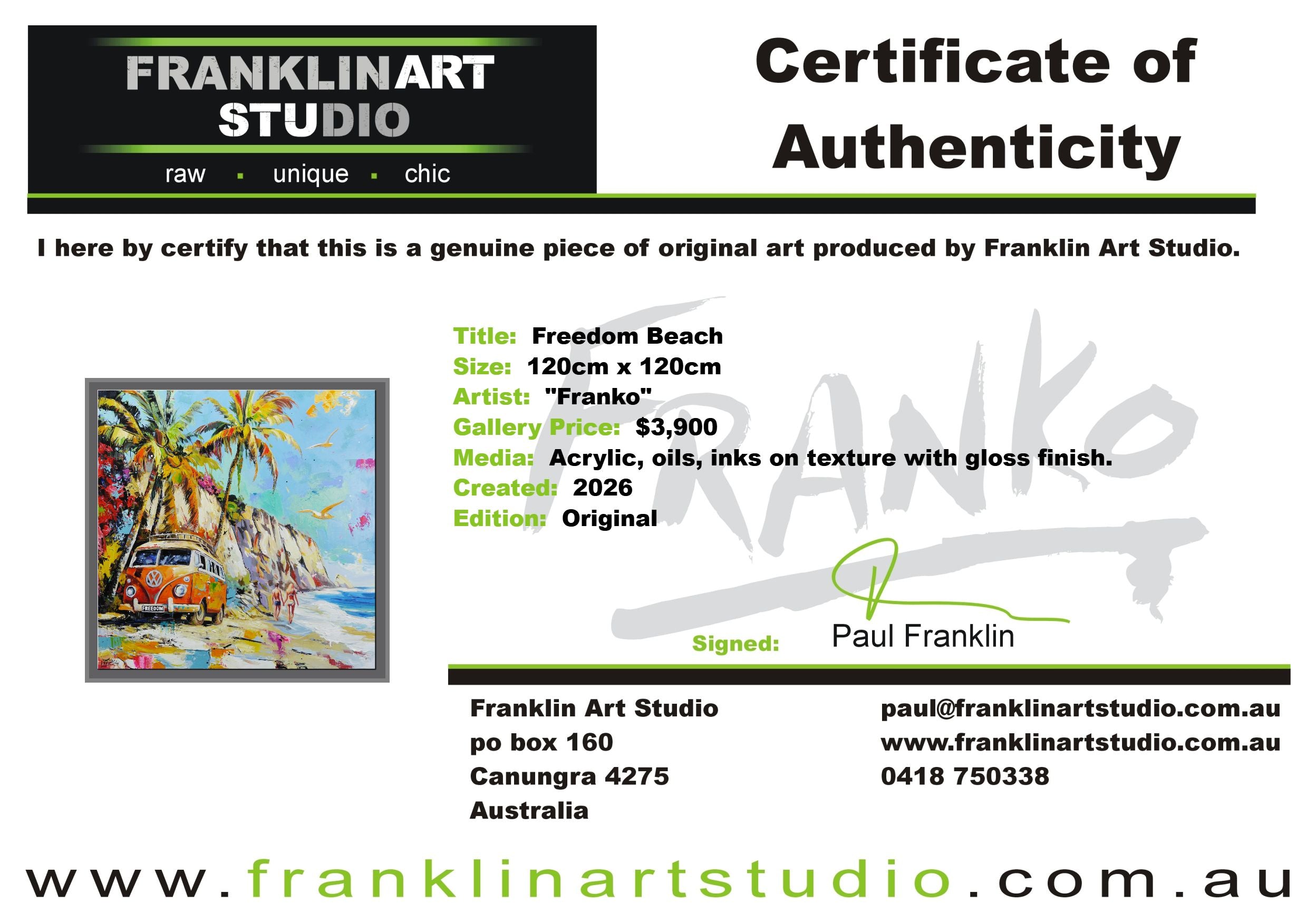 Freedom Beach 120cm x 120cm Abstract Realism Textured Framed Painting (SOLD)