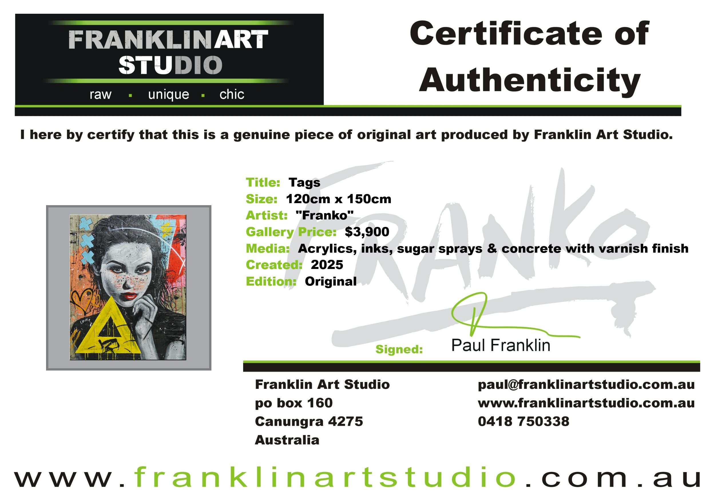 Tags 120cm x 150cm Sexy Concrete Textured Street Art Painting