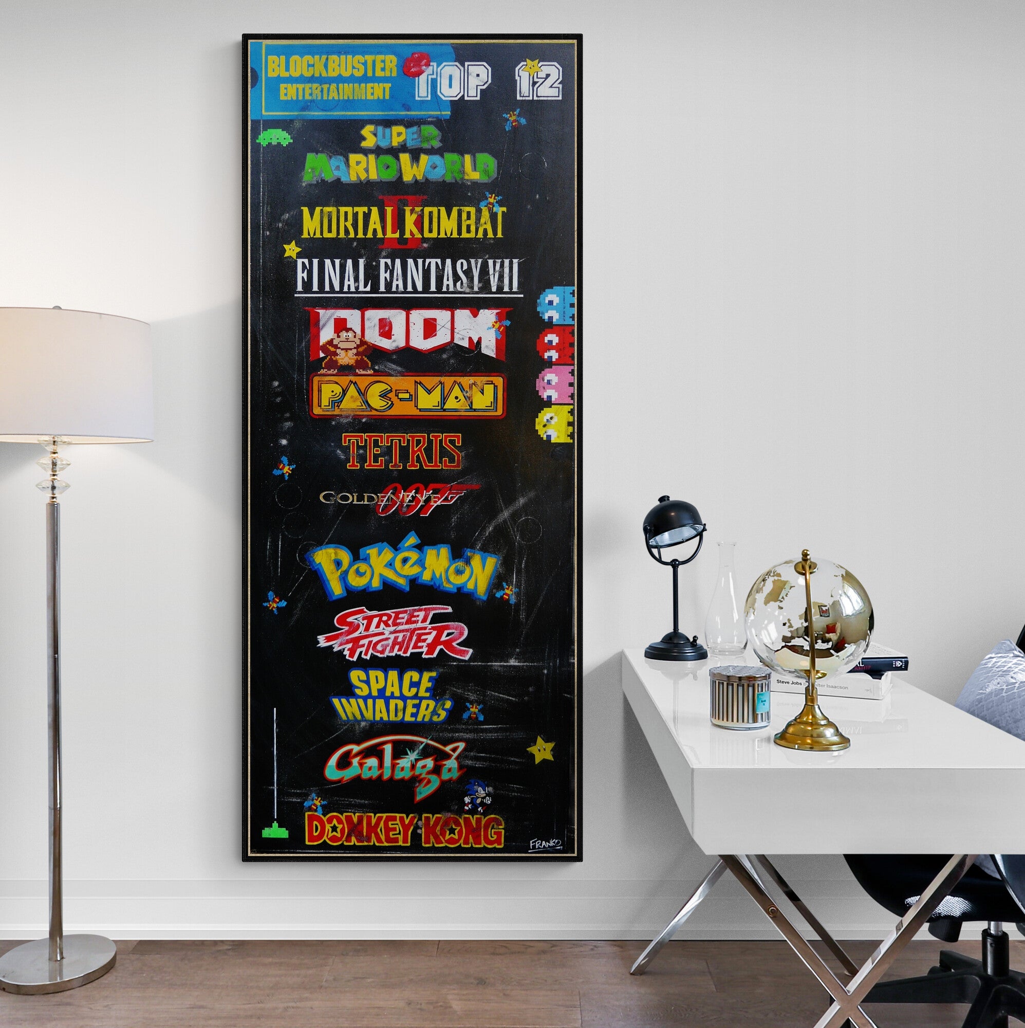 Top Gamers 200cm x 80cm Original Hand Painted Pop Art Painting