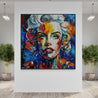 Wicked M 150cm x 150cm Marilyn Munroe Textured Abstract Realism Painting-abstract realism-Franko-[huge]-[Australian]-[best Selling]-Franklin Art Studio