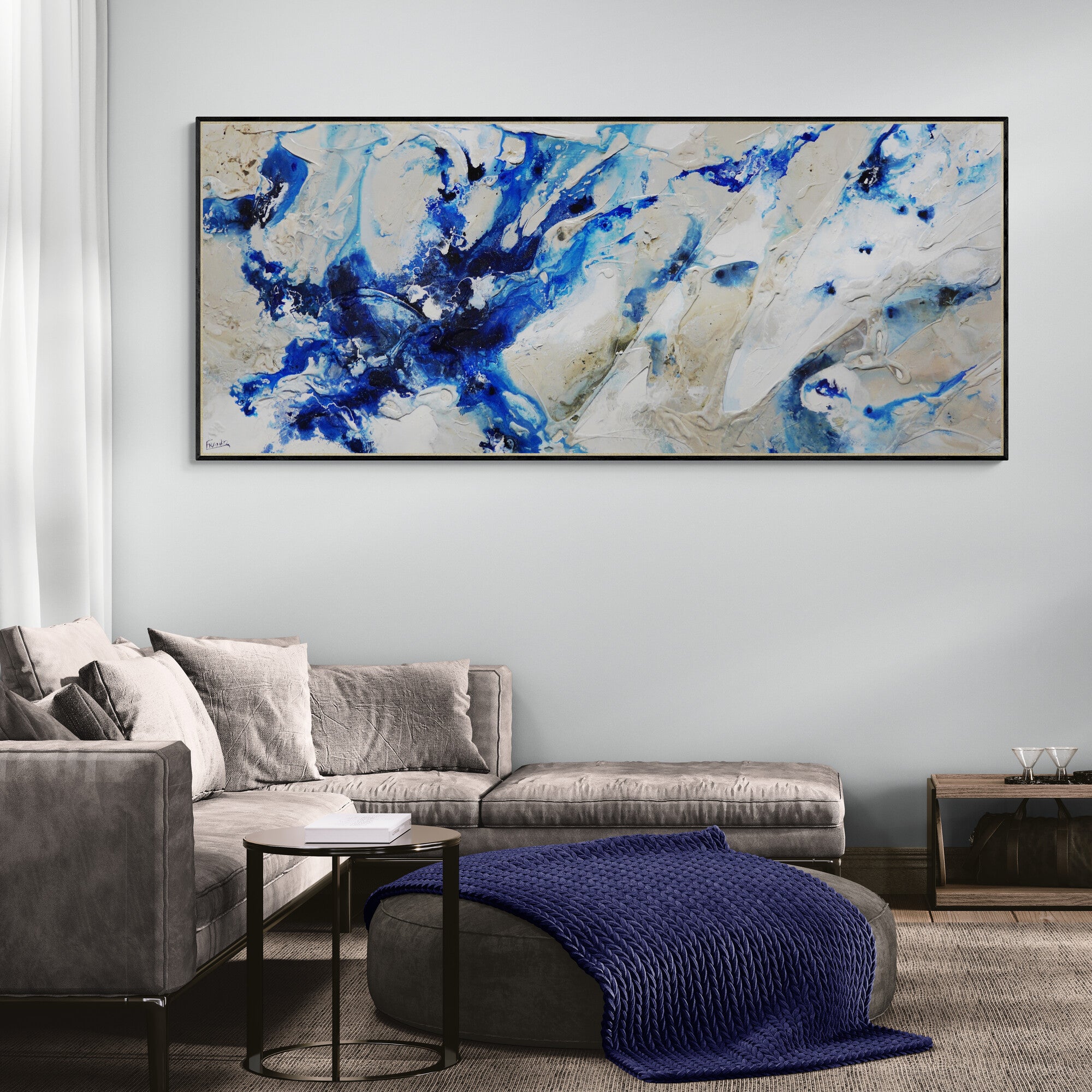 Casbah Essence 240cm x 100cm Textured Abstract Painting