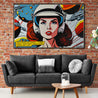Tear-Streaked 160cm x 100cm Space Classic Pop Art Painting-Urban Pop Art-[Franko_Artist]-[Australian_artist]-[Gold_Coast]-[Brisbane]-[modern]-[contemporary]-[original]-[Large_artwork]-[The_Block]-[Dream_Homes]-[ideas]-[Grand_Designs]-[Art_Lover]-Franklin Art Studio