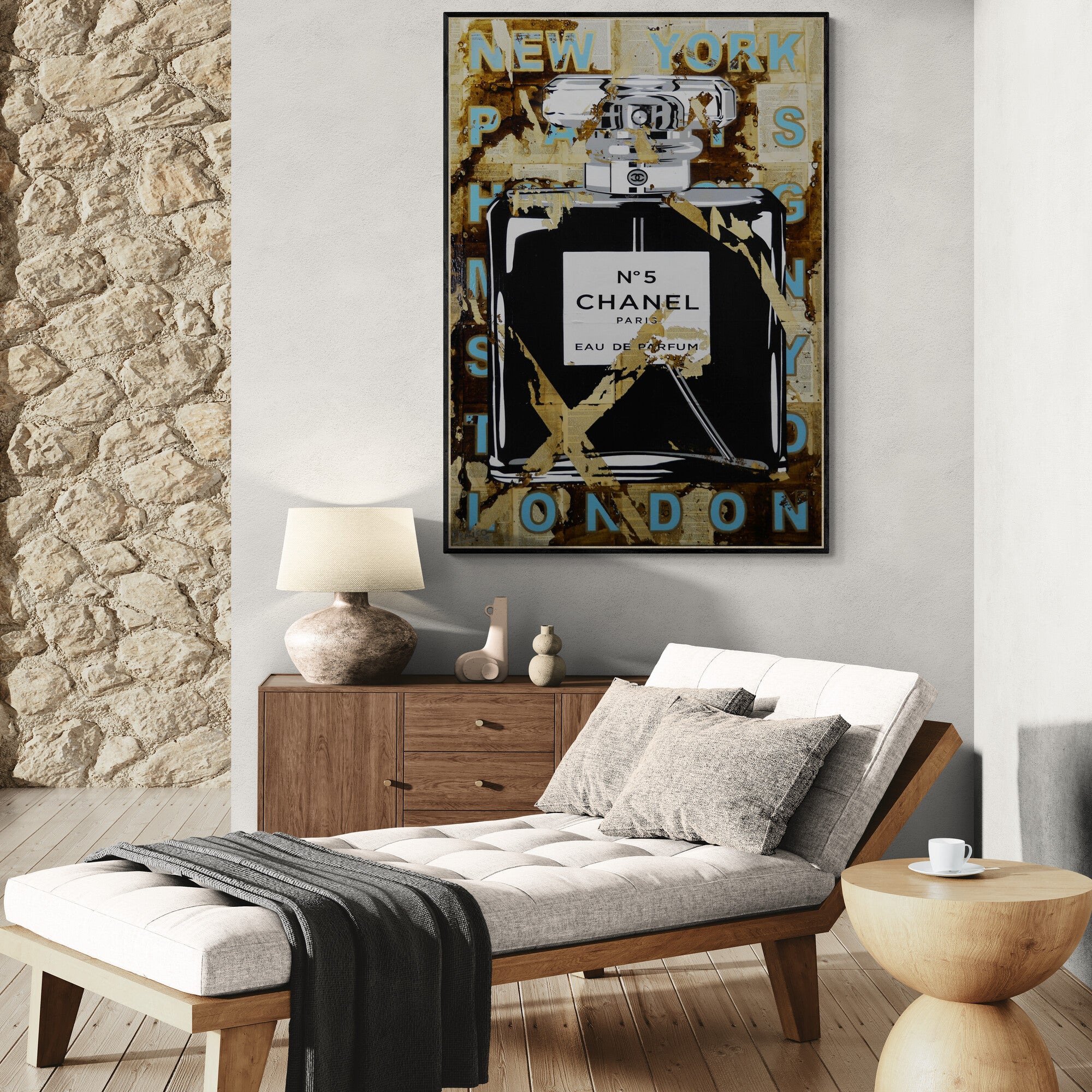 Ripped Coco 100cm x 140cm Romantic Book Pages Urban Pop Art Painting
