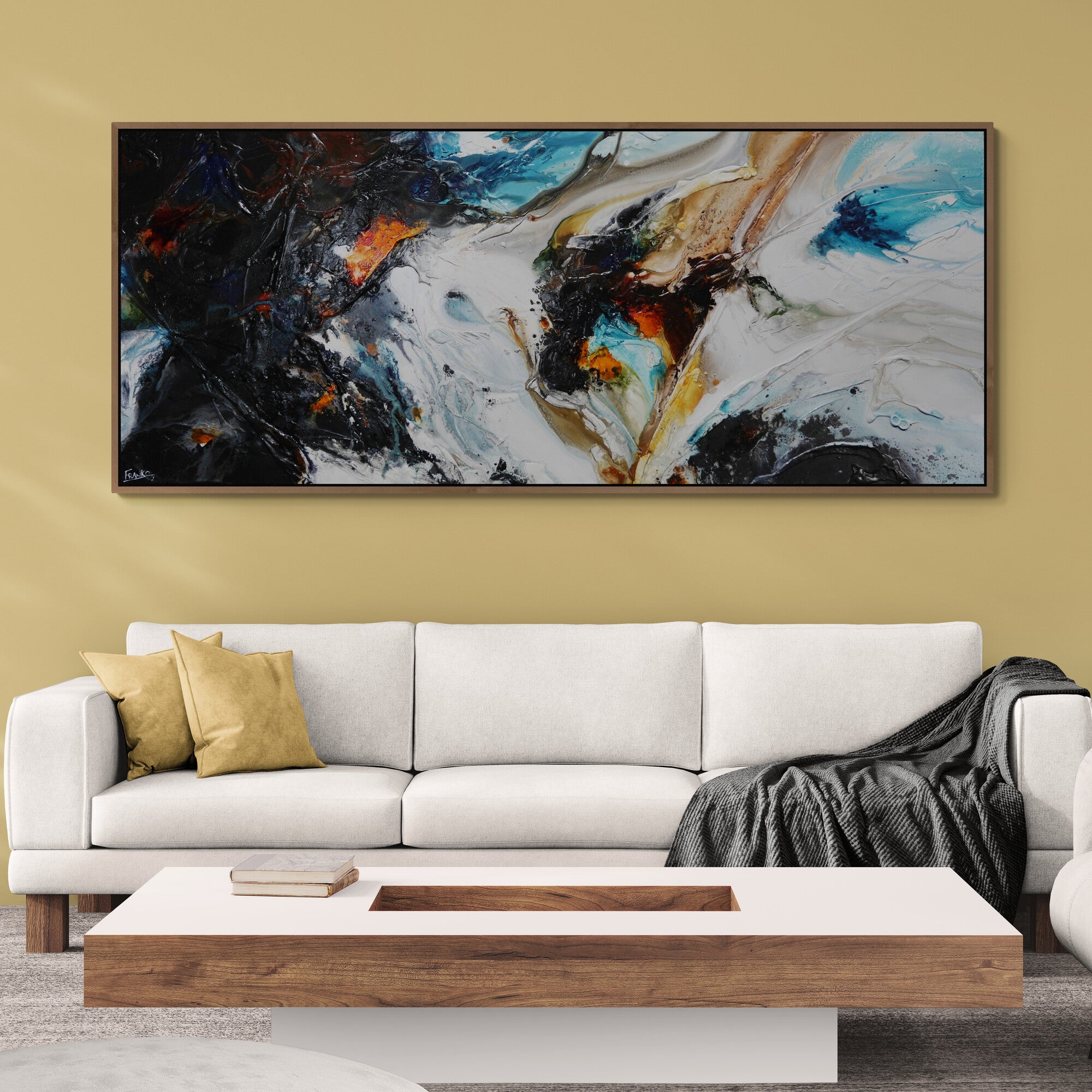 Beauty Potion 240cm x 100cm Textured Abstract Painting