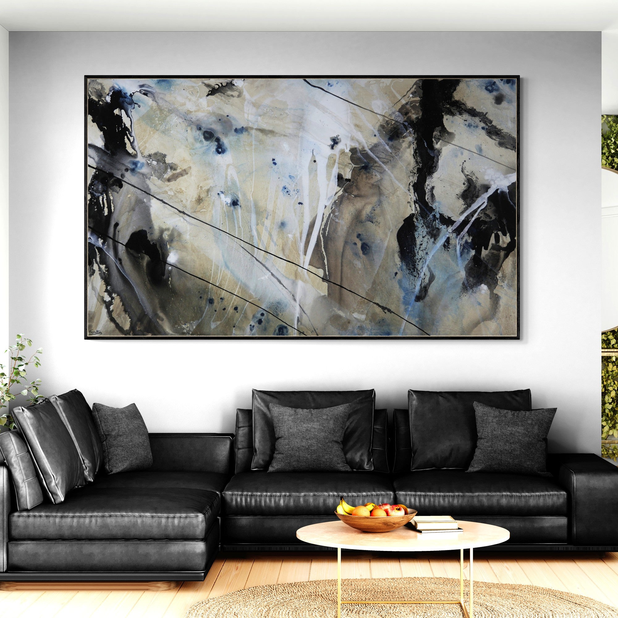 update alt-text with template Refined 77 250cm x 150cm Blended Ink Abstract Painting-Abstract-[Franko_Artist]-[The_Block]-[Dream_Homes]-[ideas]- [Grand_Designs]-Franklin Art Studio