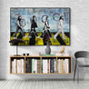 Abbey Road 160cm x 100cm Beatles Textured Urban Pop Art Painting (SOLD)-Urban Pop Art-Franko-[huge]-[Australian]-[best Selling]-Franklin Art Studio