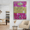 update alt-text with template Your World 140cm x 100cm Urban Pop Book Club Painting-book club-[Franko_Artist]-[The_Block]-[Dream_Homes]-[ideas]- [Grand_Designs]-Franklin Art Studio