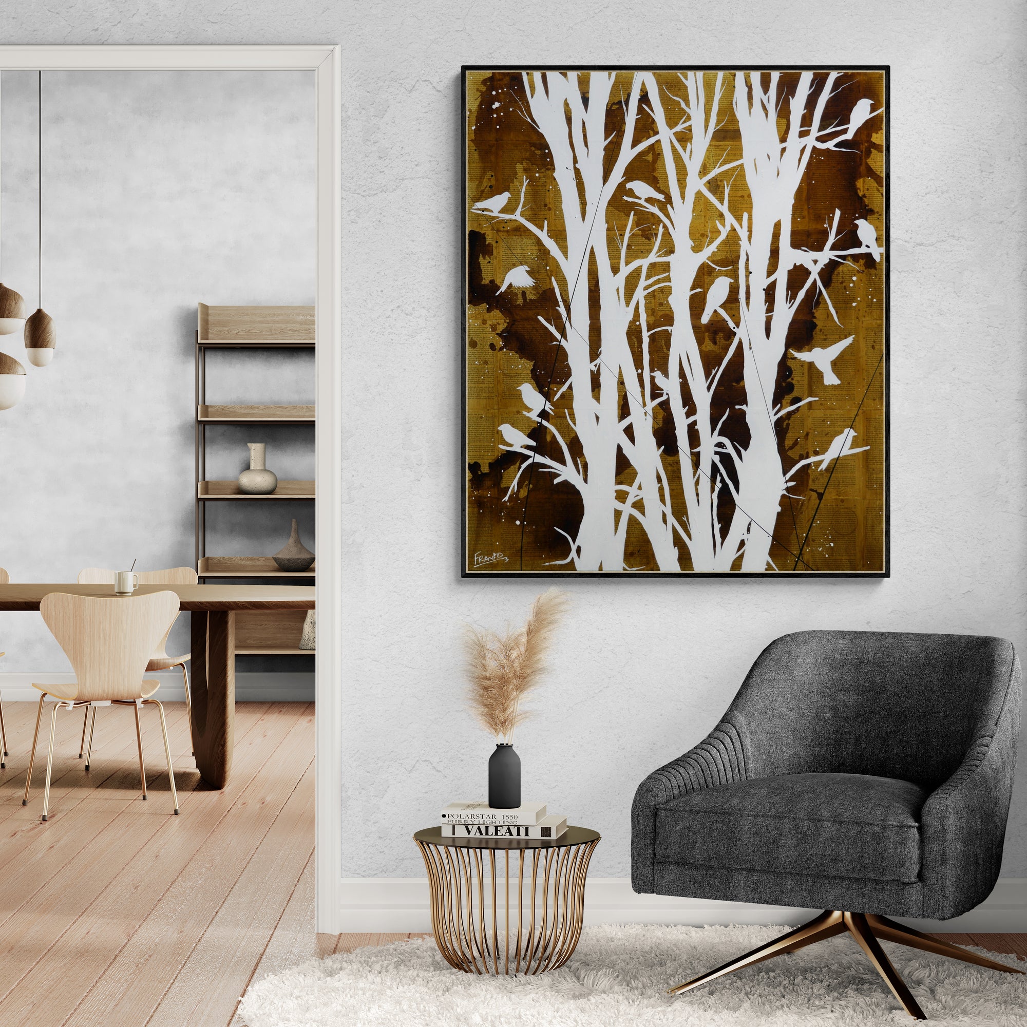 The Committee 120cm x 100cm Urban Pop Book Club Painting