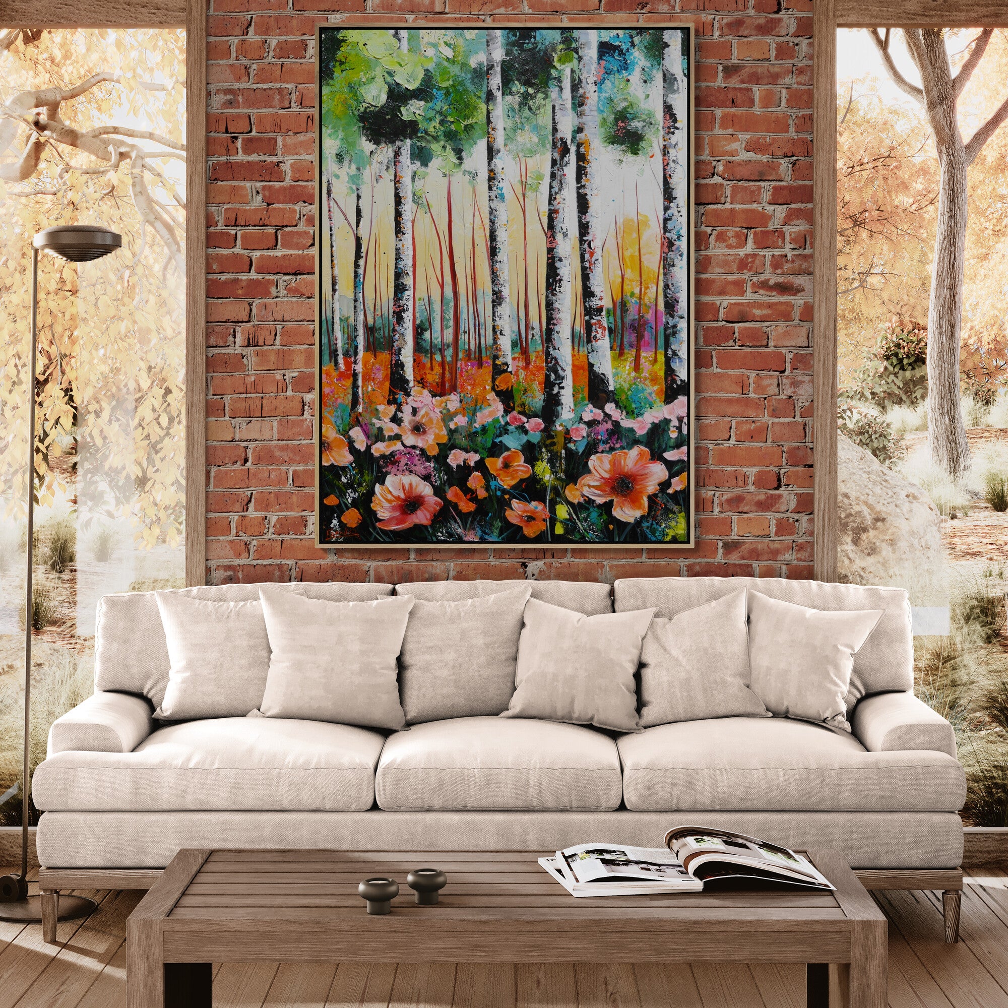 Blush 100cm x 140cm FRAMED Australian Landscape Abstract Realism Textured Painting (SOLD)