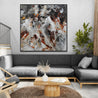Nara Oxide 150cm x 150cm Rustic Textured Abstract Painting-Abstract-[Franko Artist]-[The Block]-[Dream Homes]-[ideas]-Franklin Art Studio