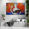 Sangria 160cm x 100cm Sexy Textured Street Art Painting-Urban Pop Art-[Franko Artist]-[The Block]-[Dream Homes]-[ideas]-Franklin Art Studio