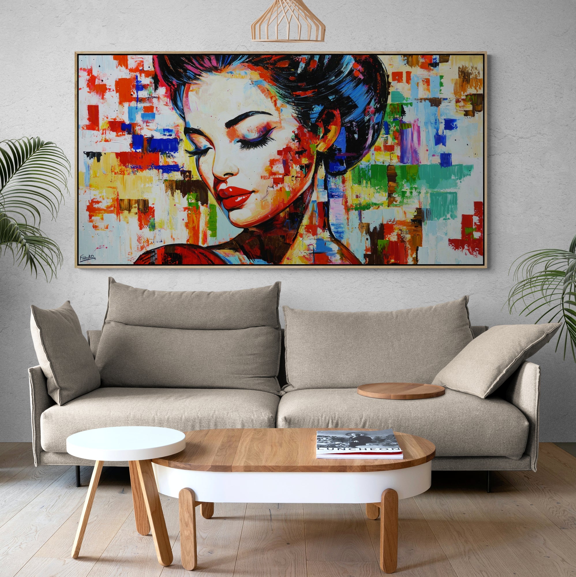 Yuga 190cm x 100cm FRAMED Abstract Realism Textured Painting-people-[Franko_Artist]-[Australian_artist]-[Gold_Coast]-[Brisbane]-[modern]-[contemporary]-[original]-[Large_artwork]-[The_Block]-[Dream_Homes]-[ideas]-[Grand_Designs]-[Art_Lover]-Franklin Art Studio
