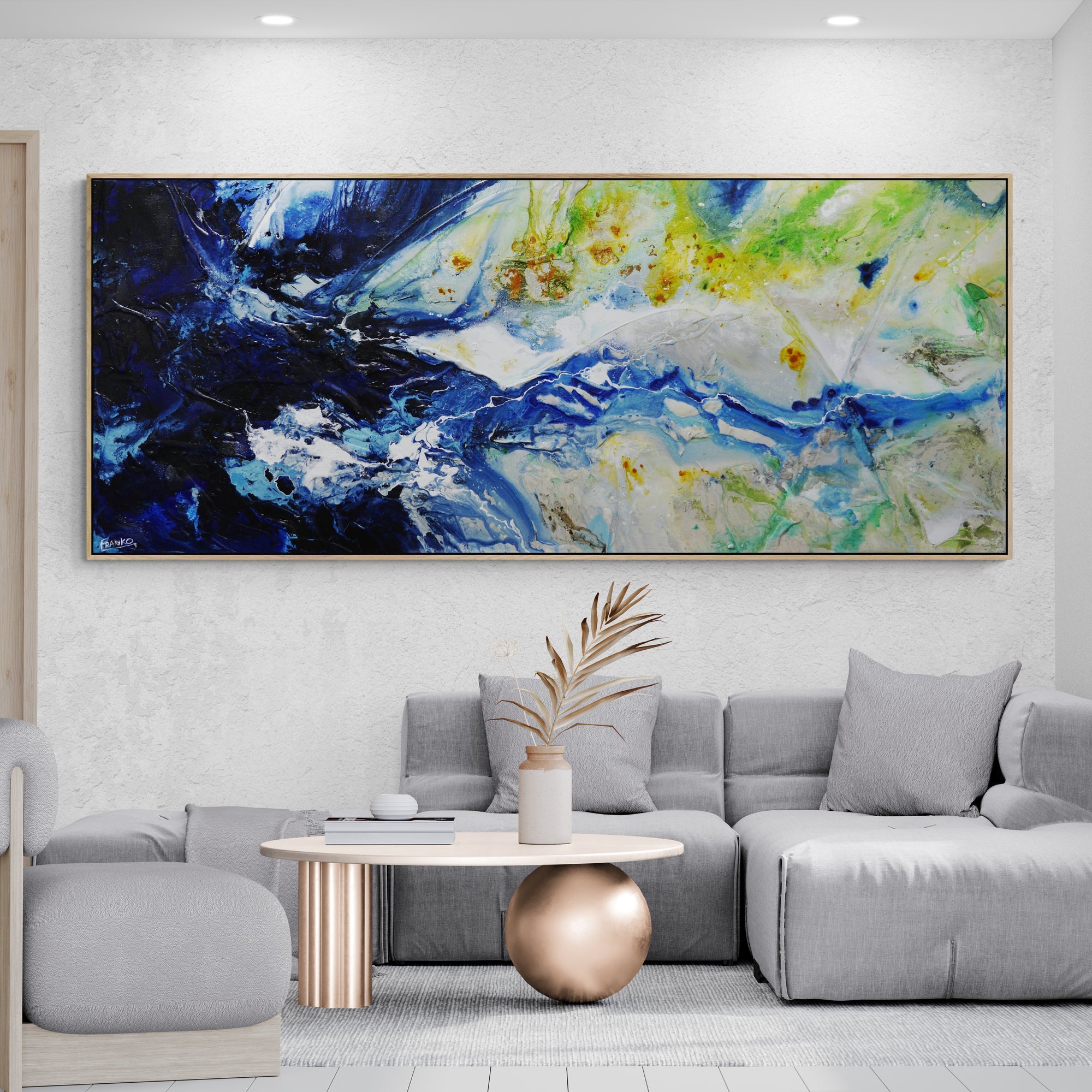 Natural Canopy 240cm x 100cm Textured Abstract Painting (SOLD)