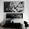 Black Haze 190cm x 100cm Black White Textured Abstract Painting (SOLD)-Abstract-Franko-[huge]-[Australian]-[best Selling]-Franklin Art Studio
