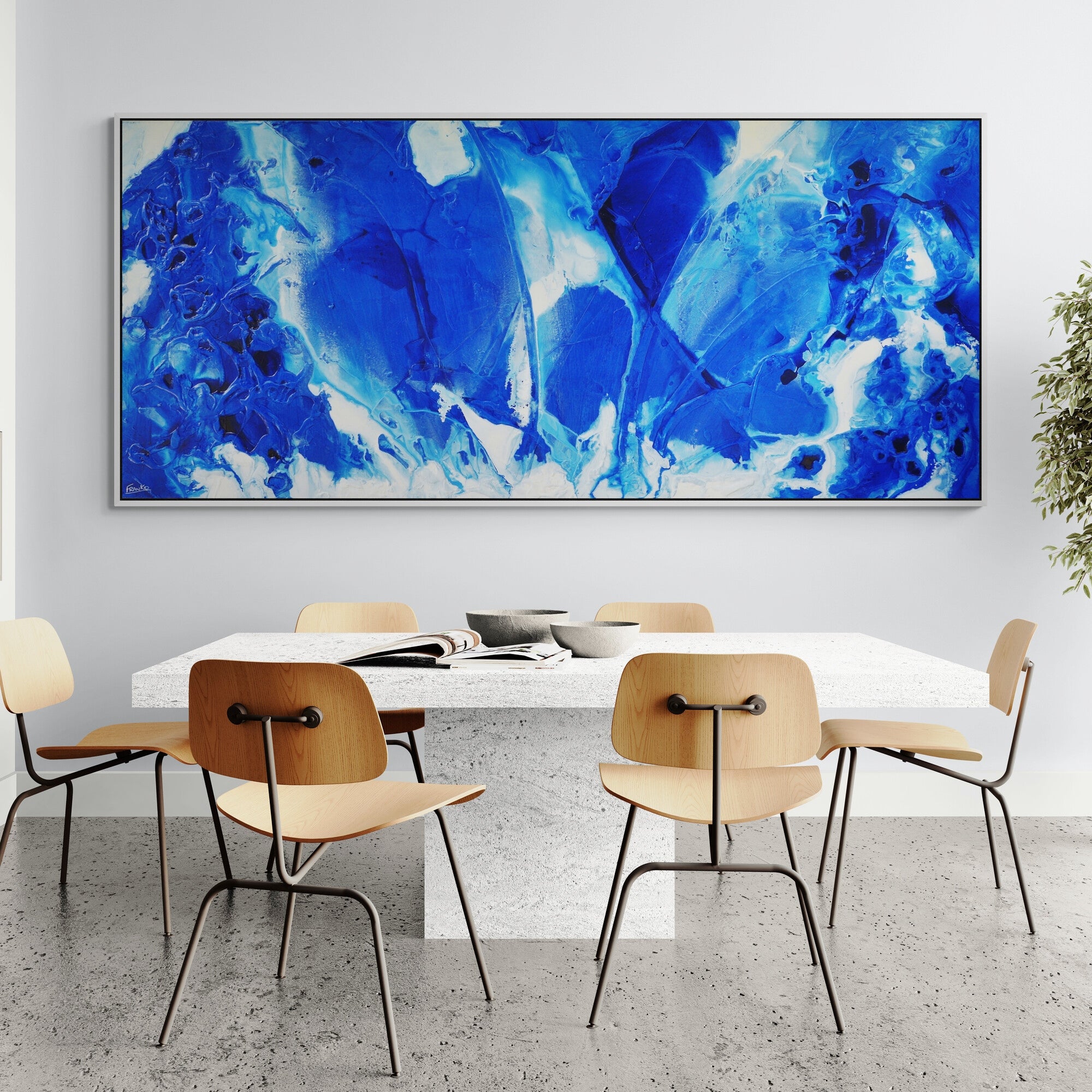 Aquatic Infusion 270cm x 120cm Textured Abstract Painting-Abstract-[Franko_Artist]-[Australian_artist]-[Gold_Coast]-[Brisbane]-[modern]-[contemporary]-[original]-[Large_artwork]-[The_Block]-[Dream_Homes]-[ideas]-[Grand_Designs]-[Art_Lover]-Franklin Art Studio