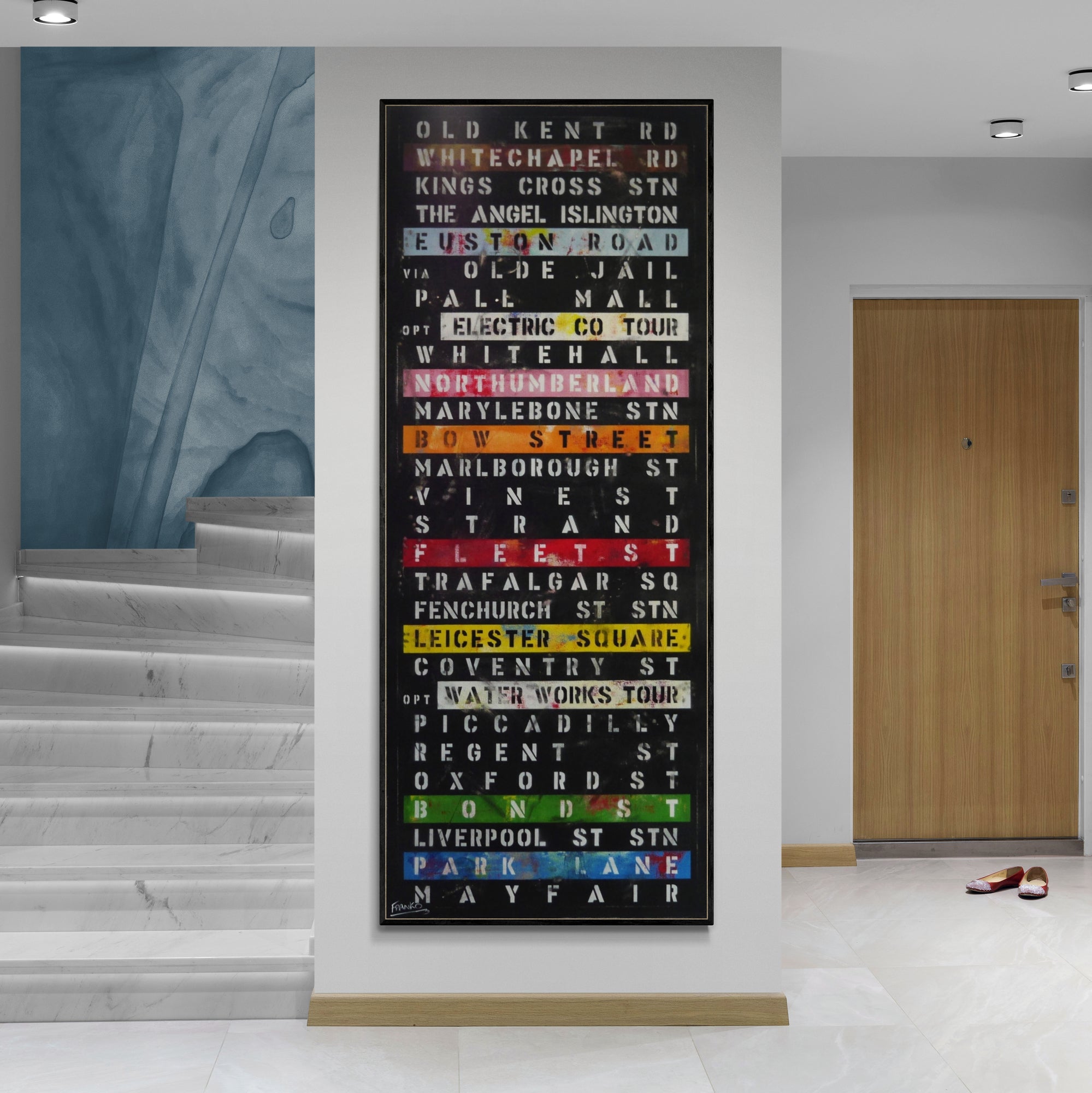Big Bonds 200cm x 80cm Monopoly Urban Pop Art Painting