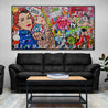 Rosie Rapture 190cm x 100cm Rosie the Riveter Textured Urban Pop Art Painting (SOLD)-Urban Pop Art-Franko-[huge]-[Australian]-[best Selling]-Franklin Art Studio