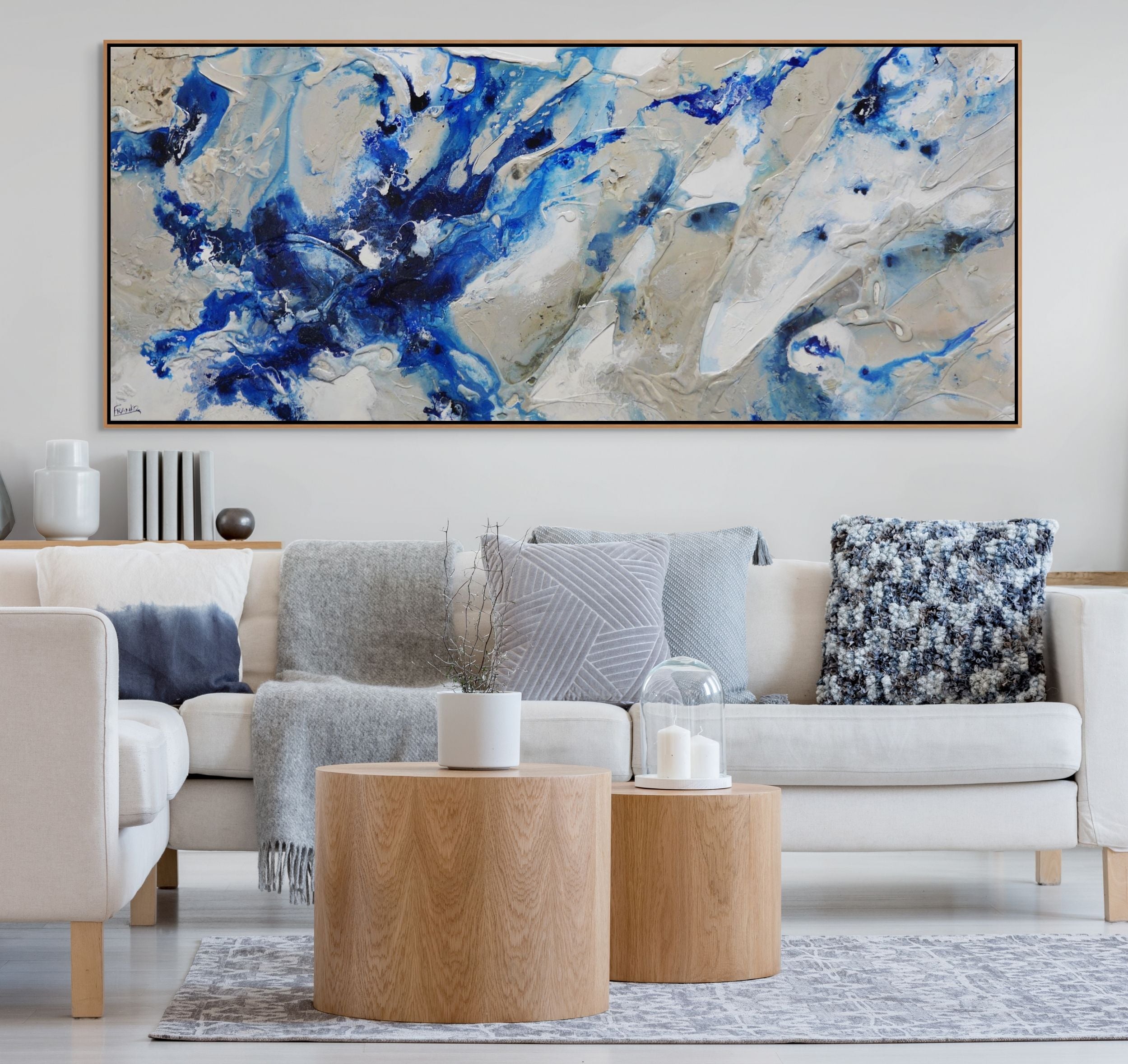 Casbah Essence 240cm x 100cm Textured Abstract Painting