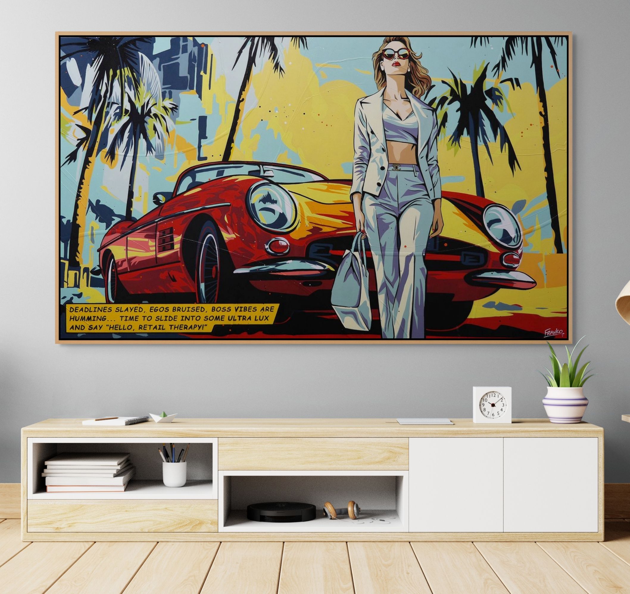 Time to Slide 200cm x 120cm Sexy Classic Pop Art Painting