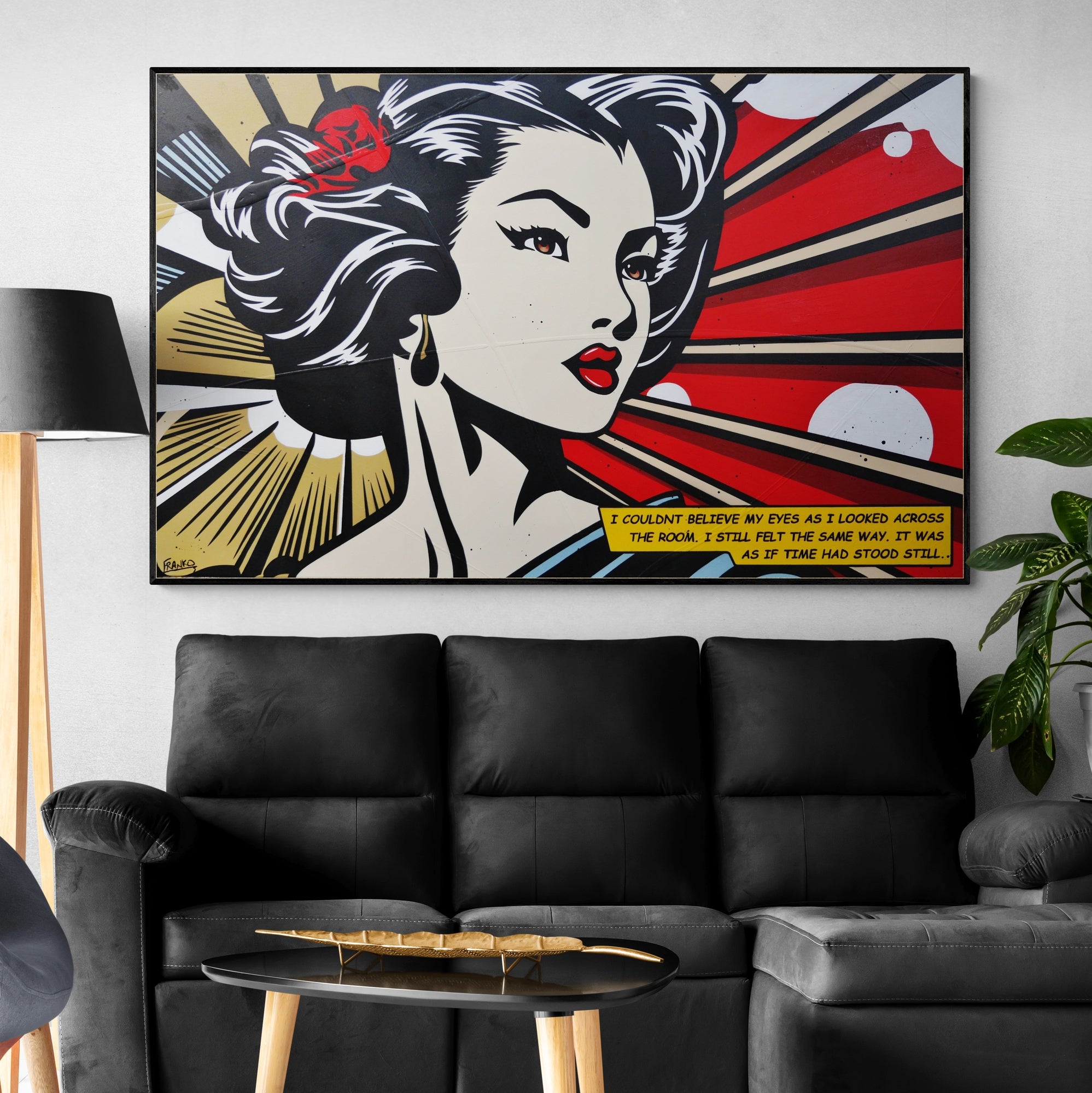 Time Stood Still 160cm x 100cm Geisha Textured Classic Pop Art Painting-Urban Pop Art-[Franko Artist]-[Cheryl]-[Wendy]-[Gabriela]-Franklin Art Studio